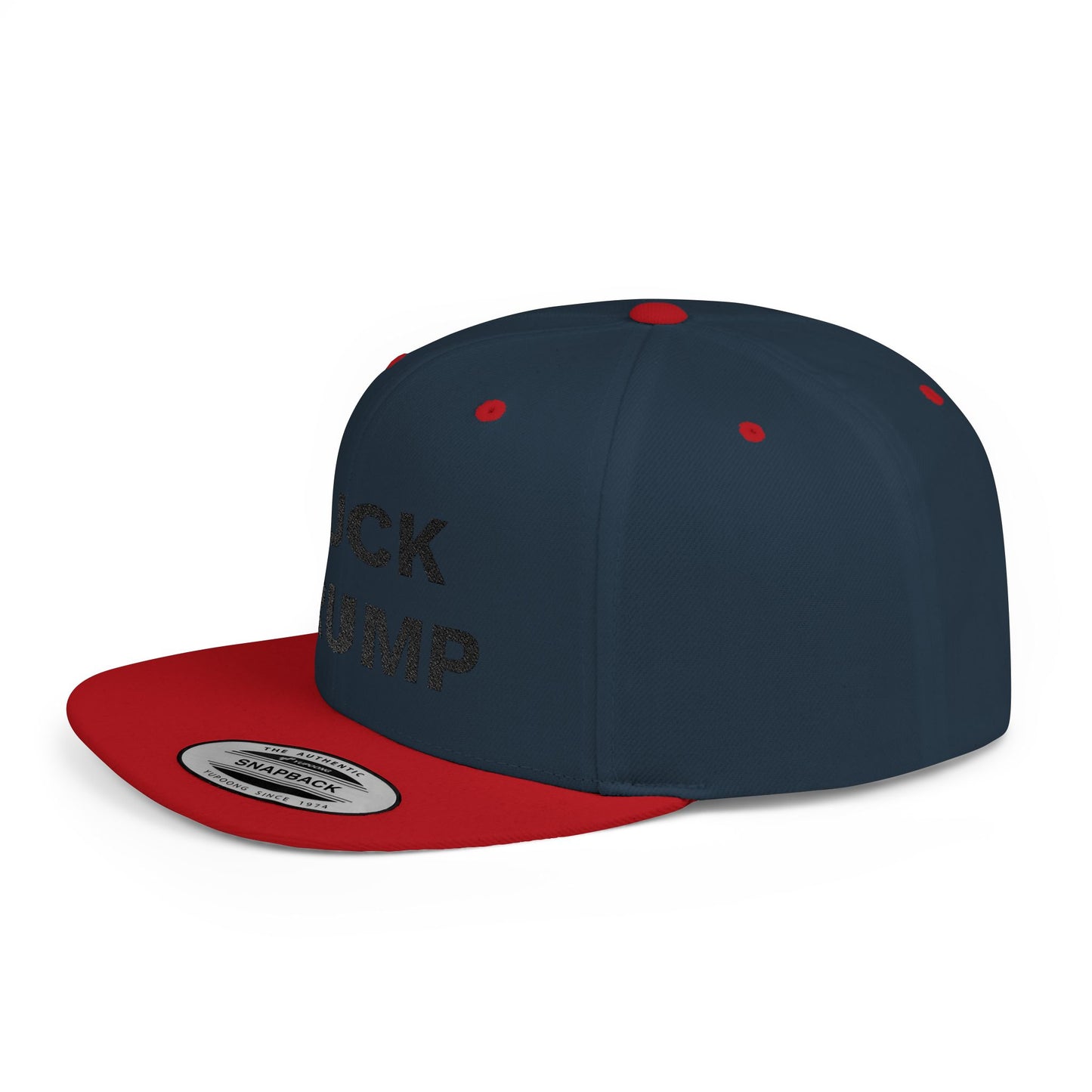 FUCK TRUMP Flat Bill Snapback Cap