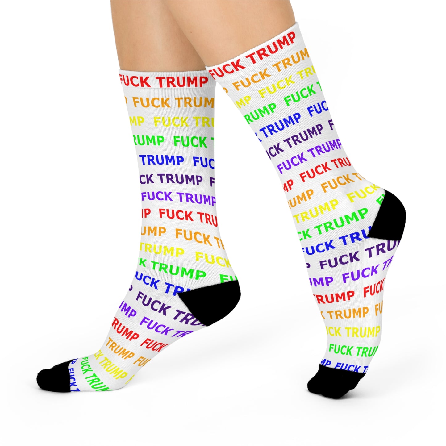 FUCK TRUMP - White Socks