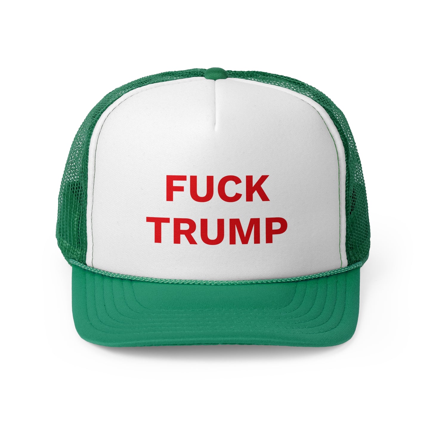 FUCK TRUMP - Trucker Caps, Red Letters, Anti-MAGA