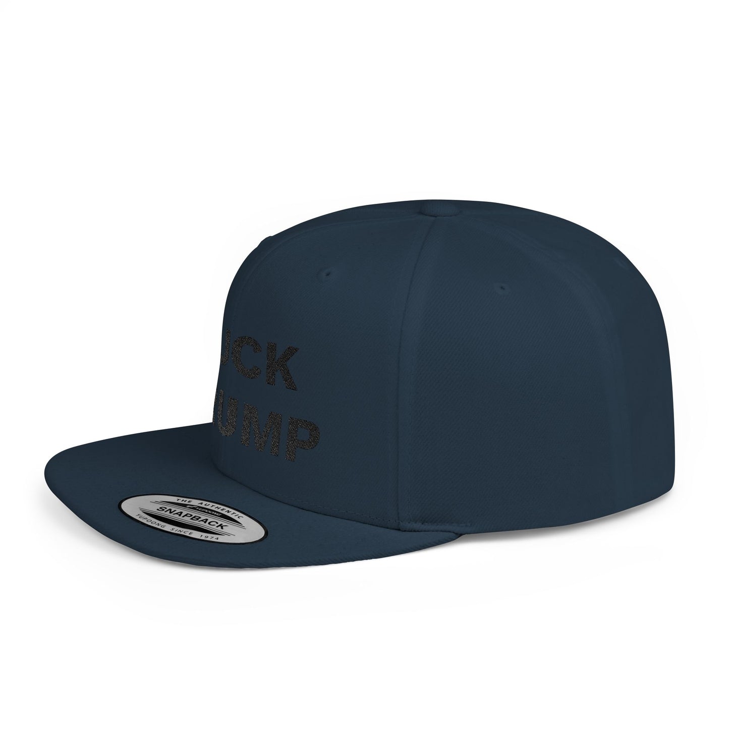 FUCK TRUMP Flat Bill Snapback Cap