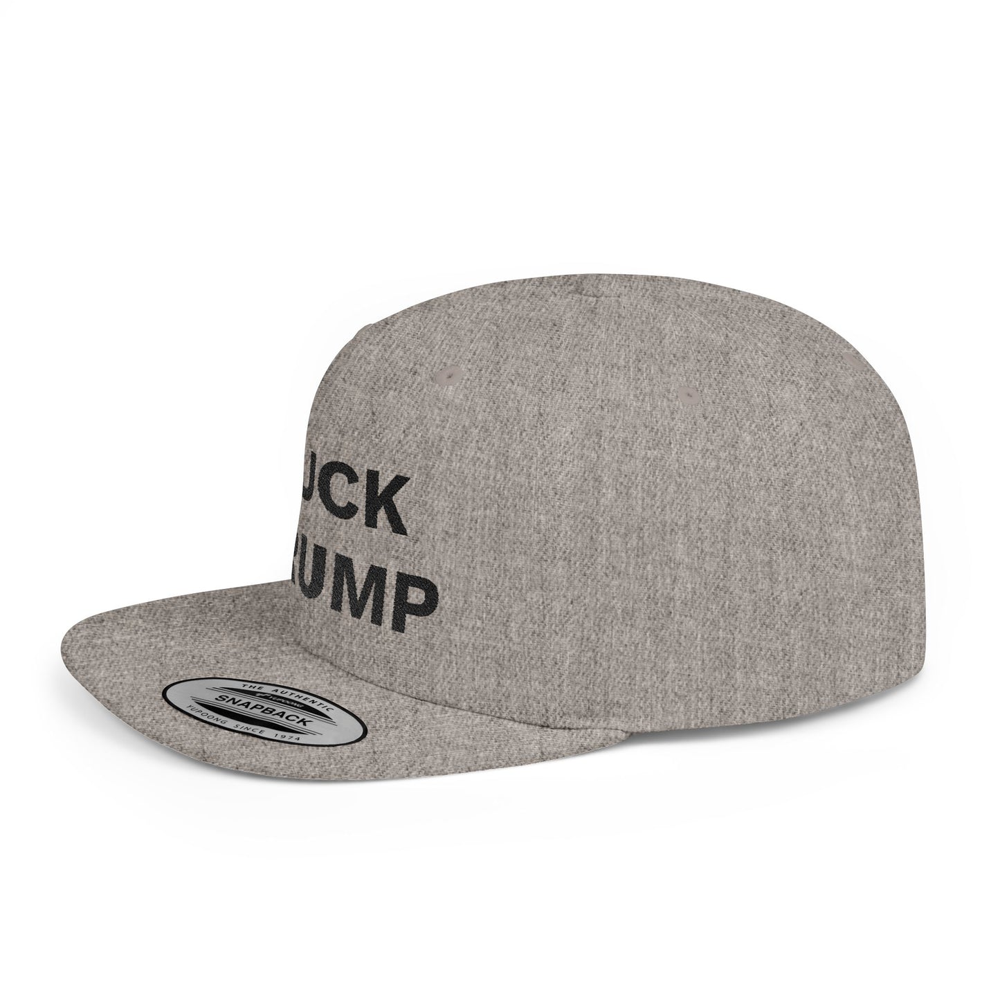 FUCK TRUMP Flat Bill Snapback Cap