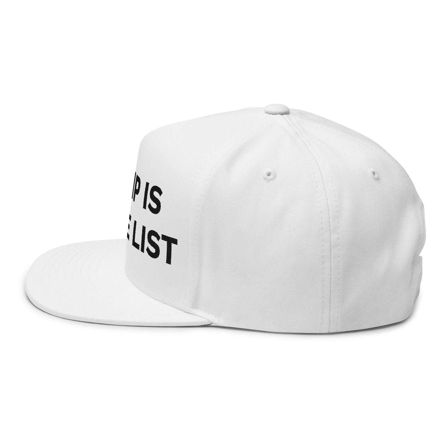 TRUMP IS ON THE LIST - Embroidered Black Letters