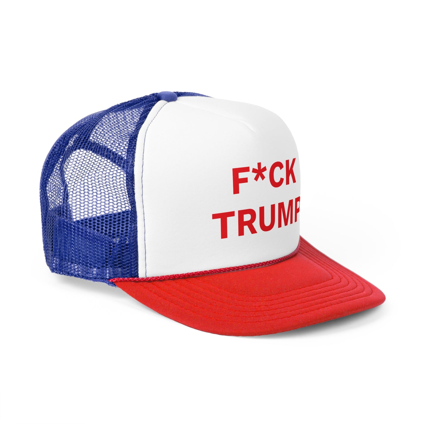 F*CK TRUMP - Trucker Caps, Red Letters, Anti-MAGA Hat
