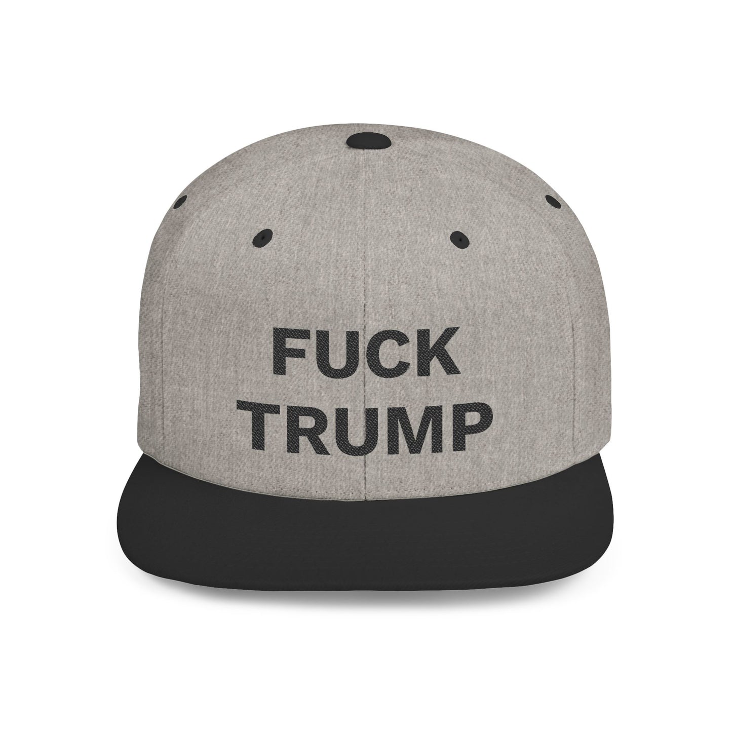 FUCK TRUMP Flat Bill Snapback Cap