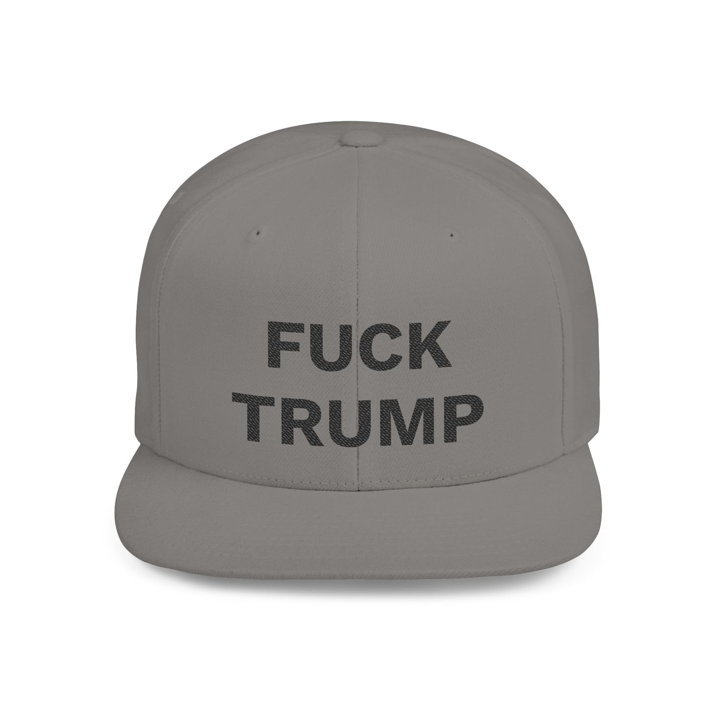 FUCK TRUMP Flat Bill Snapback Cap