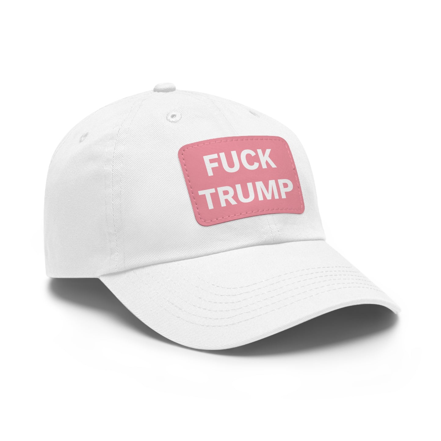 FUCK TRUMP - Dad Hat with Leather Patch