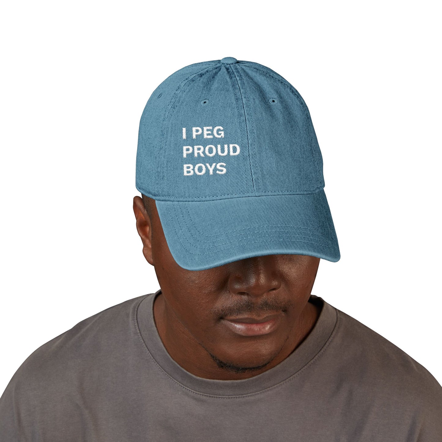 I PEG PROUD BOYS - Denim Hat (Embroidery)