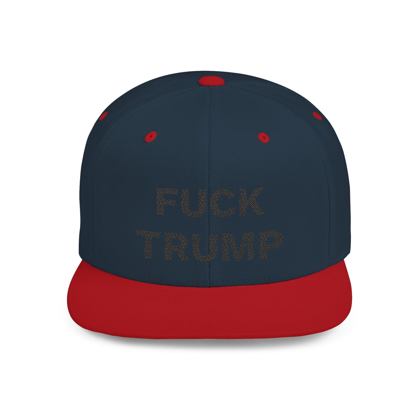 FUCK TRUMP Flat Bill Snapback Cap