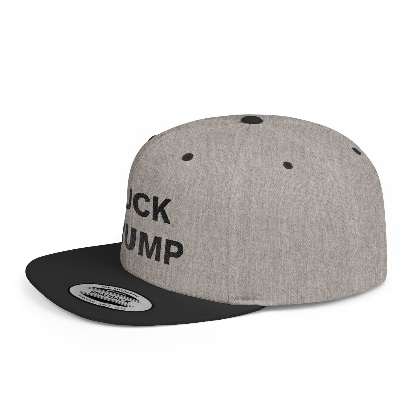 FUCK TRUMP Flat Bill Snapback Cap