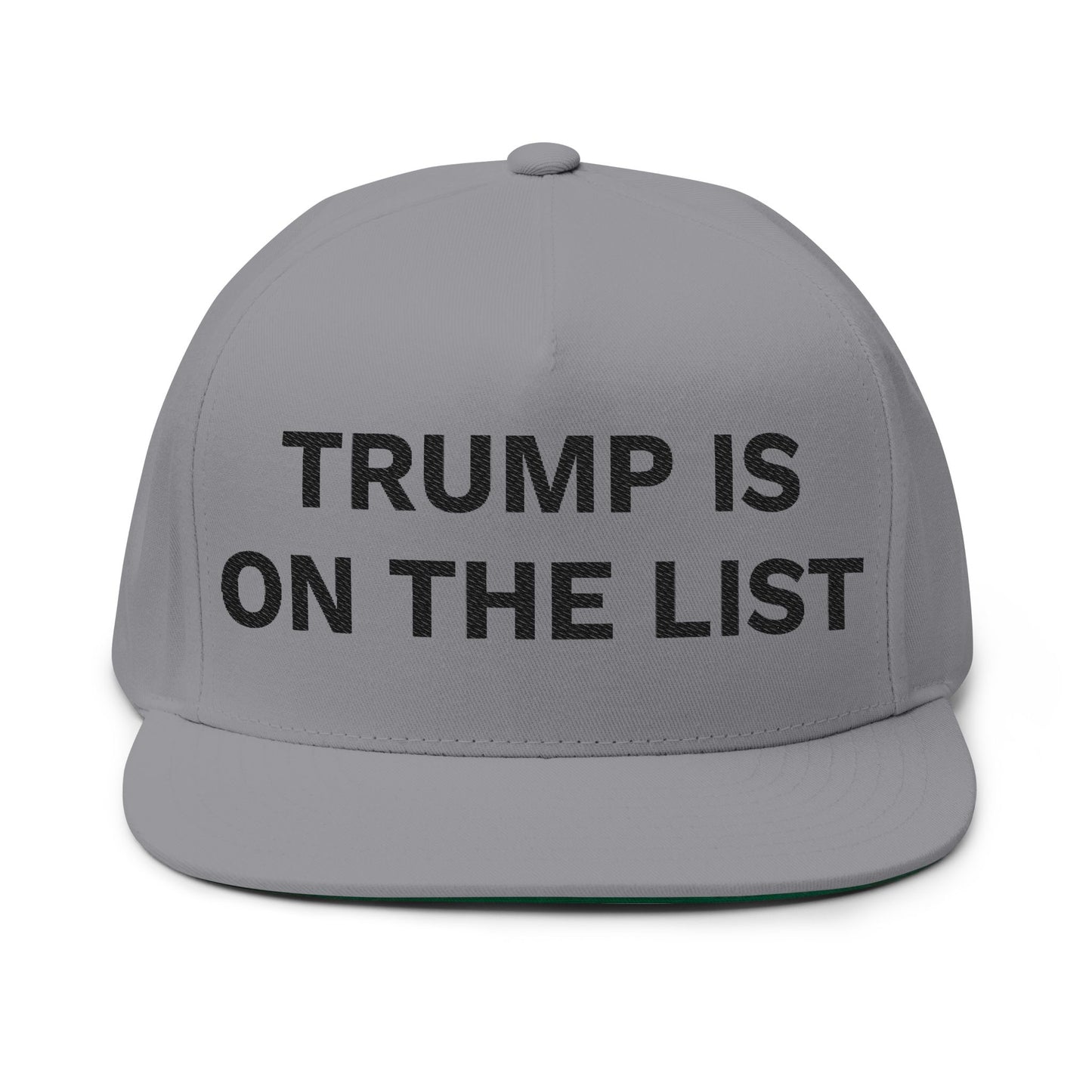 TRUMP IS ON THE LIST - Embroidered Black Letters