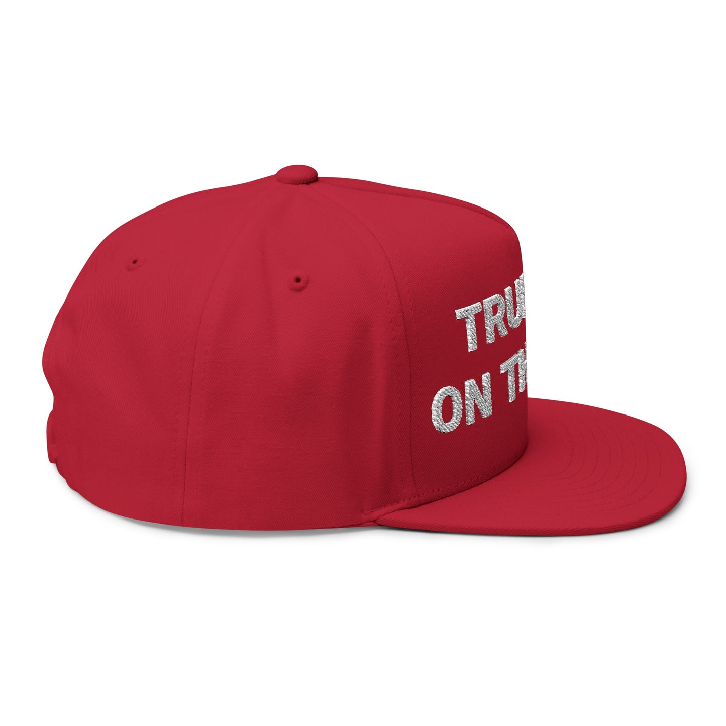 TRUMP IS ON THE LIST - Embroidered White Letters