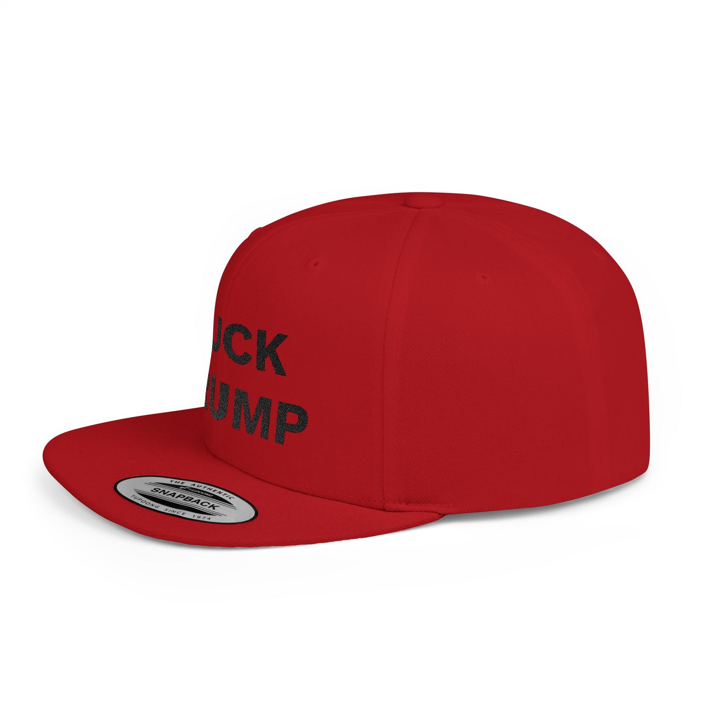 FUCK TRUMP Flat Bill Snapback Cap