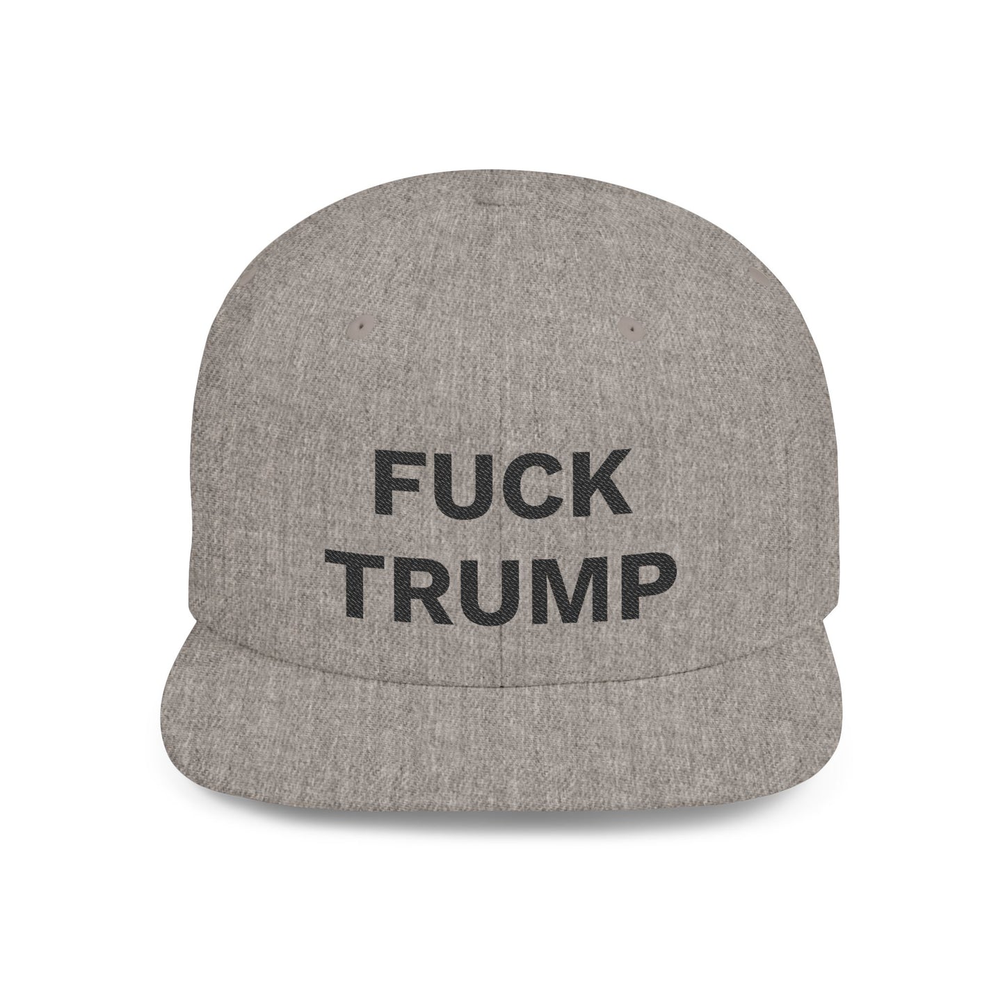 FUCK TRUMP Flat Bill Snapback Cap