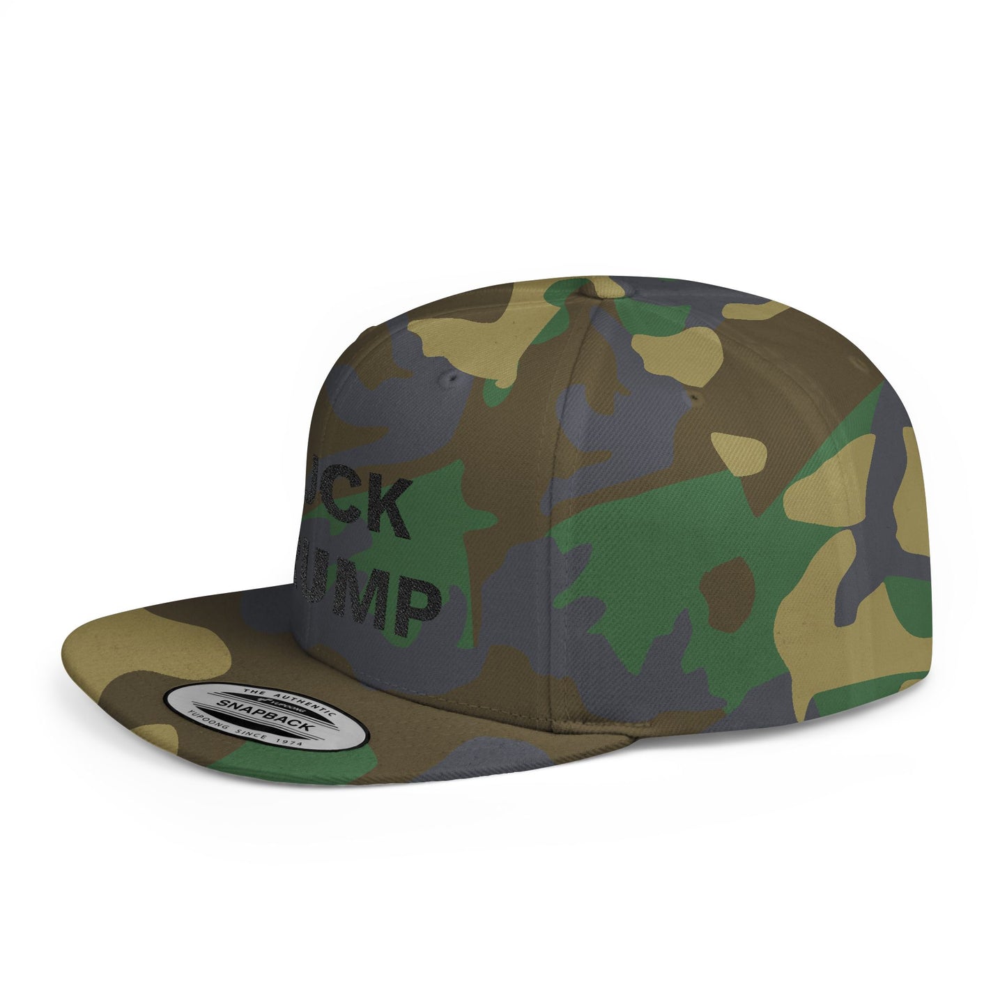 FUCK TRUMP Flat Bill Snapback Cap