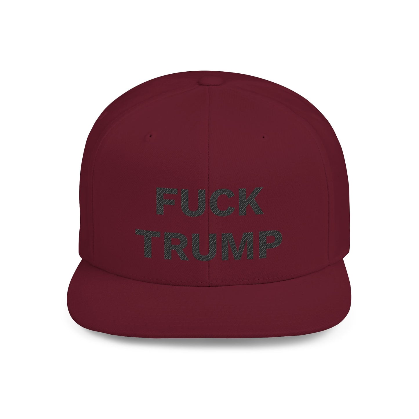 FUCK TRUMP Flat Bill Snapback Cap