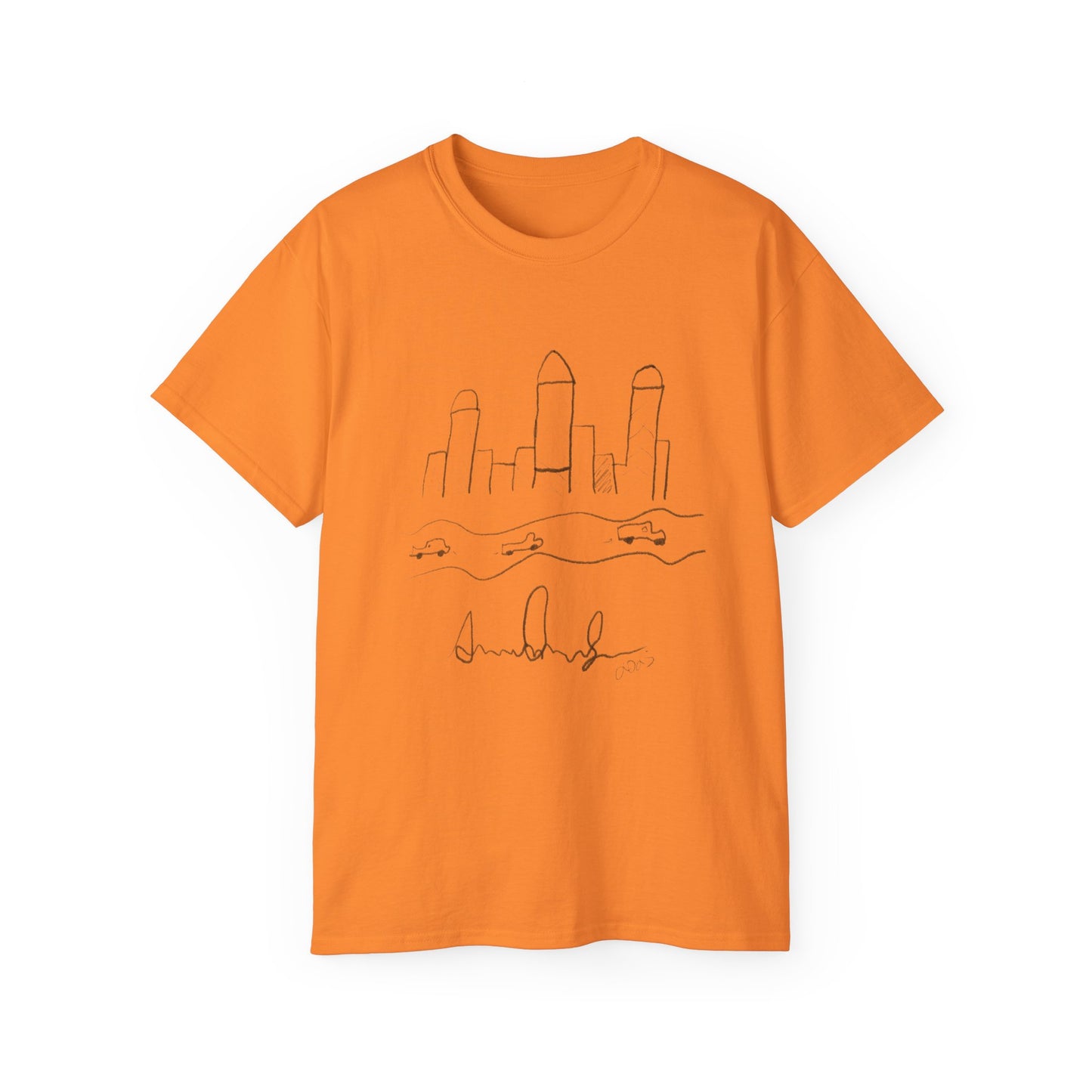 "I never wrote a picture in my life" - T-shirt w/ quote on back