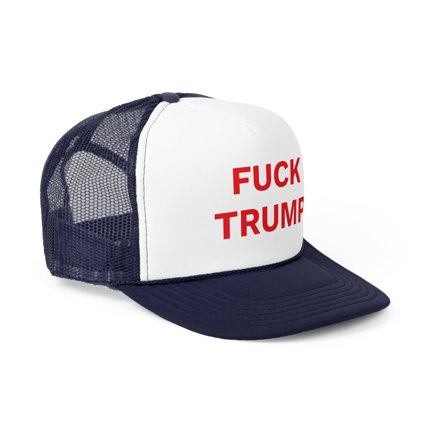FUCK TRUMP - Trucker Caps, Red Letters, Anti-MAGA