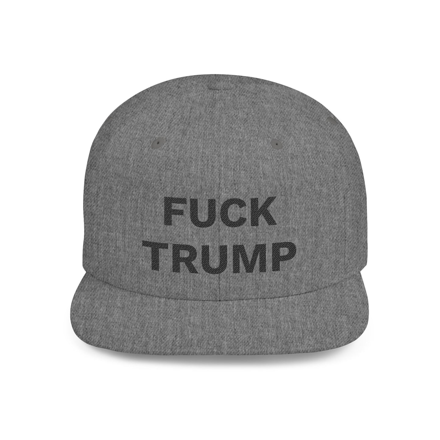 FUCK TRUMP Flat Bill Snapback Cap