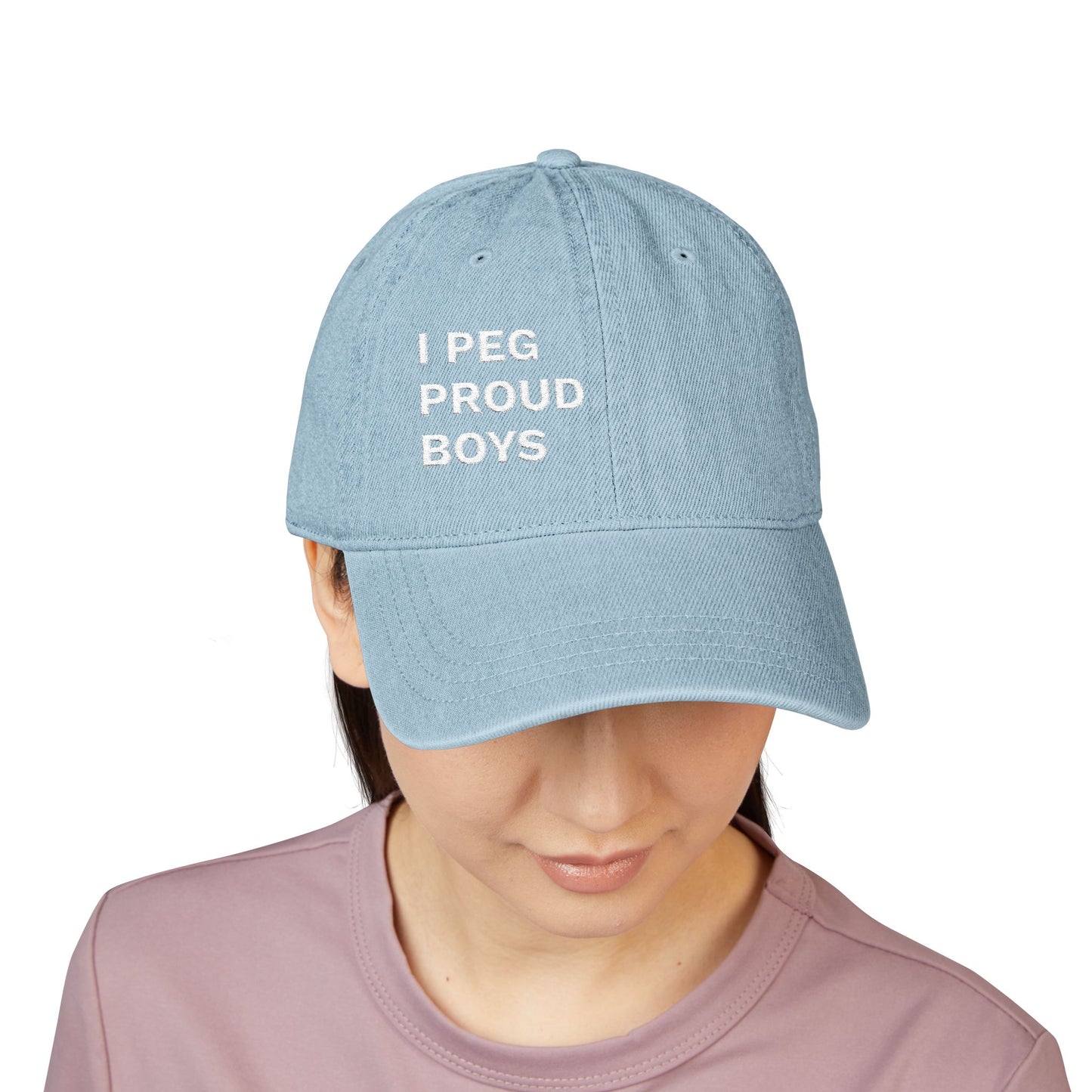 I PEG PROUD BOYS - Denim Hat (Embroidery)