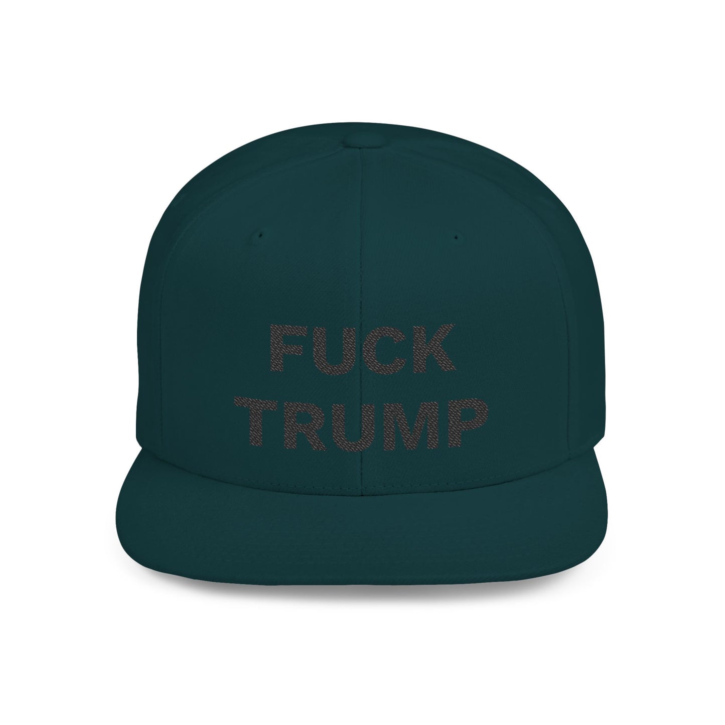 FUCK TRUMP Flat Bill Snapback Cap