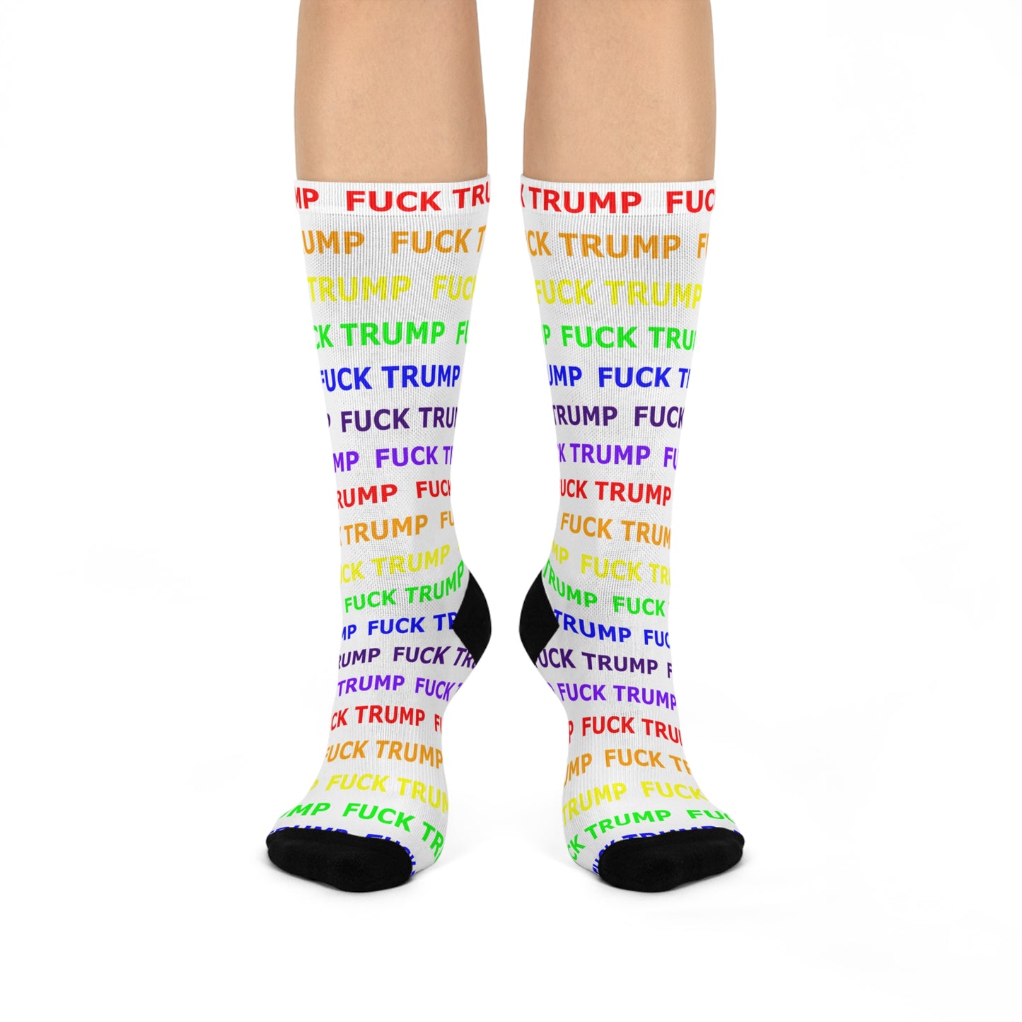 FUCK TRUMP - White Socks
