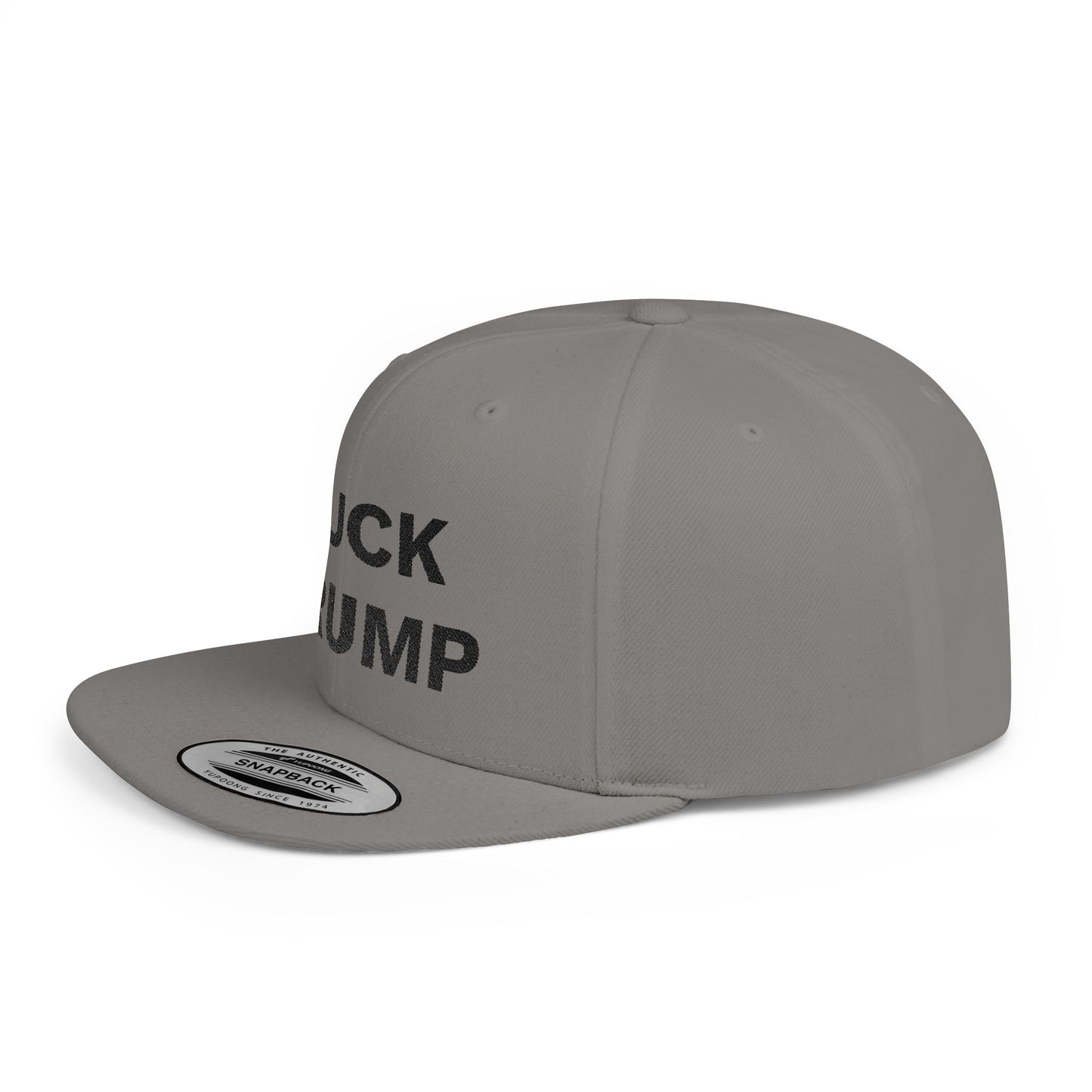 FUCK TRUMP Flat Bill Snapback Cap