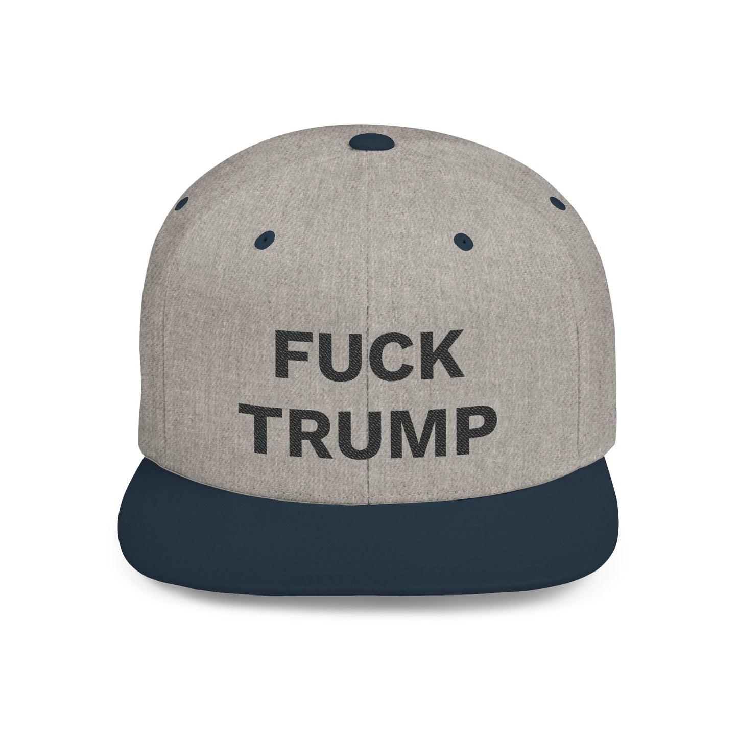 FUCK TRUMP Flat Bill Snapback Cap