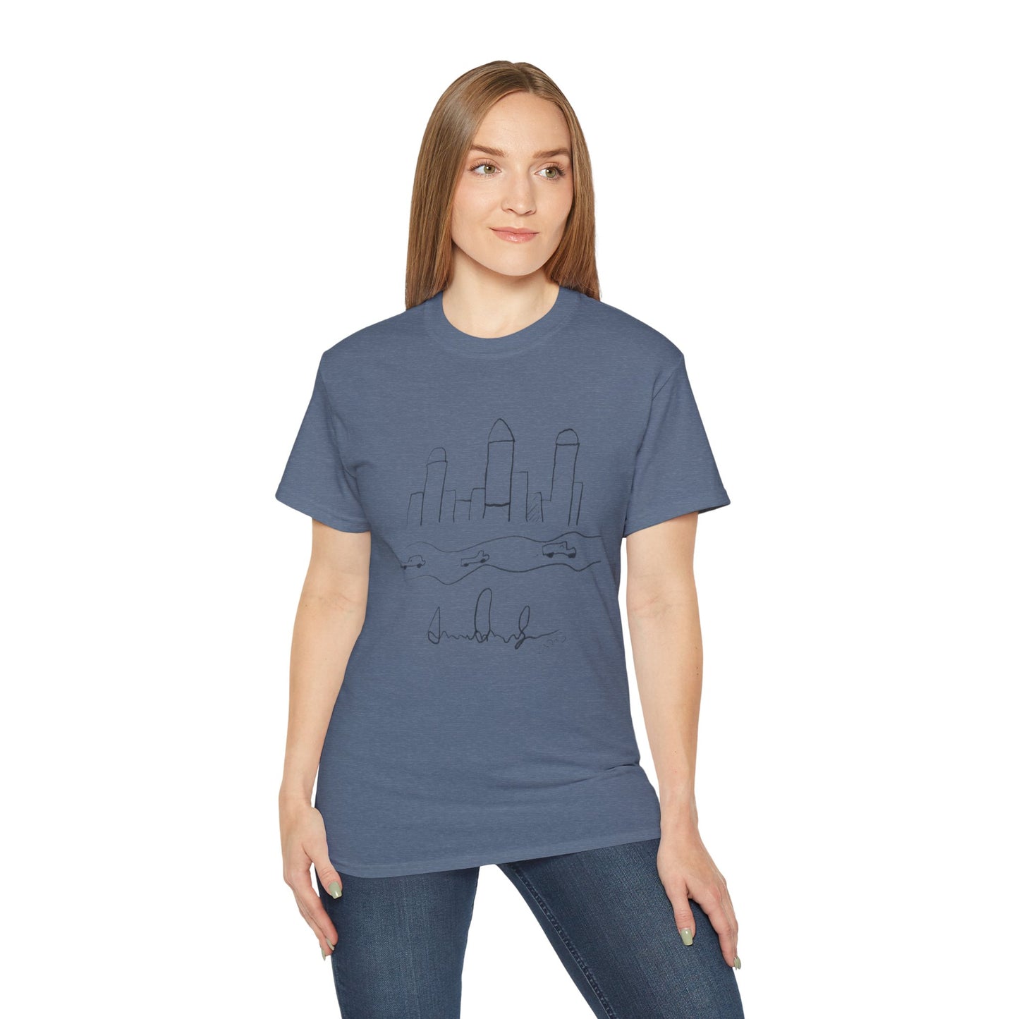 "I never wrote a picture in my life" - T-shirt w/ quote on back