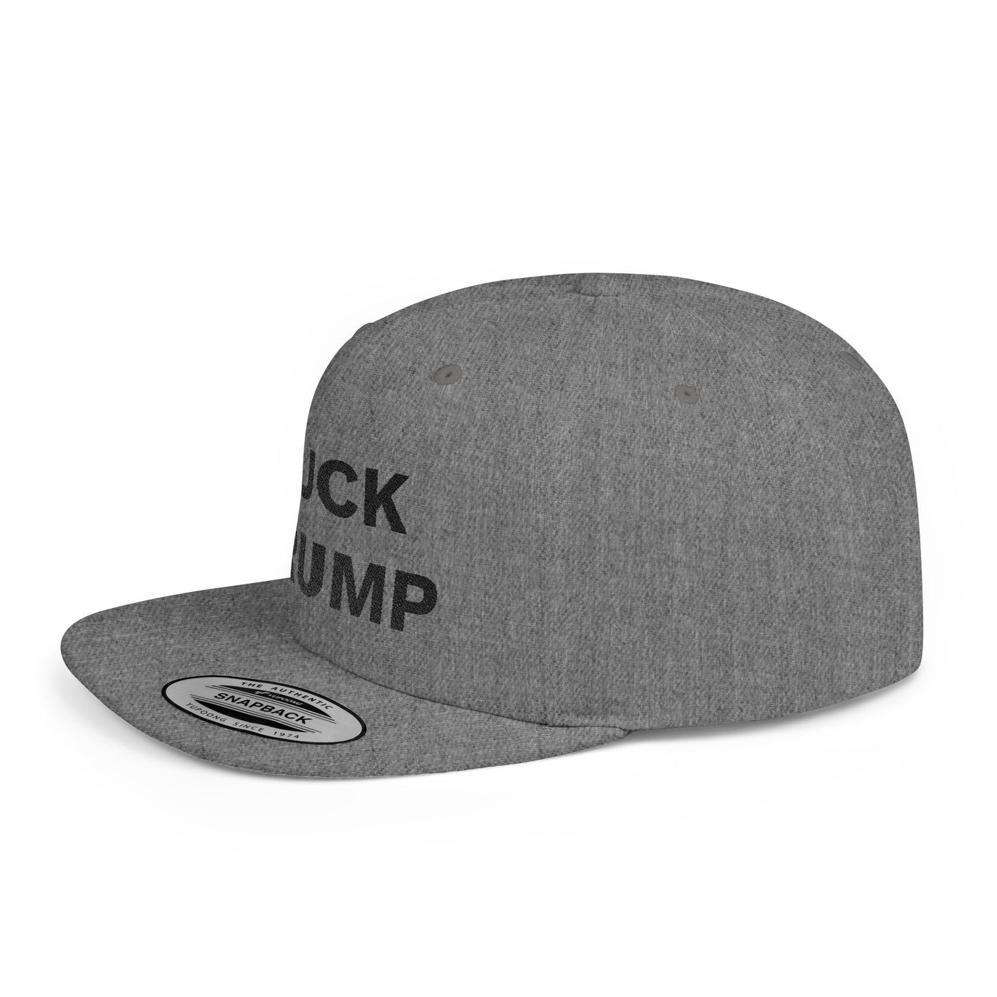 FUCK TRUMP Flat Bill Snapback Cap