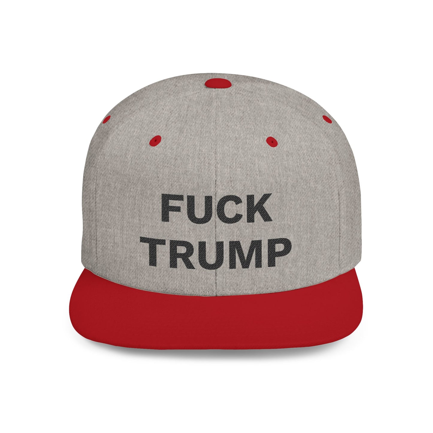 FUCK TRUMP Flat Bill Snapback Cap
