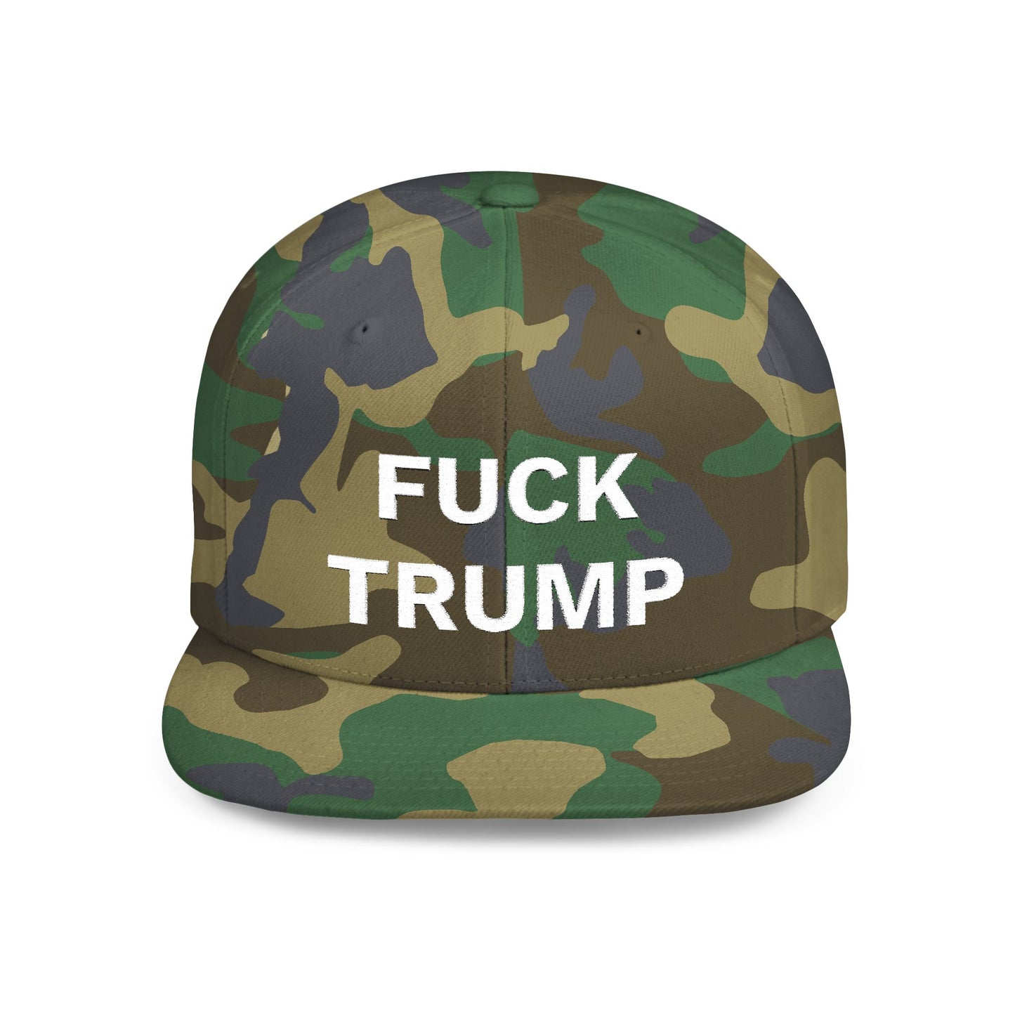 FUCK TRUMP - Flat Bill Snapback Cap