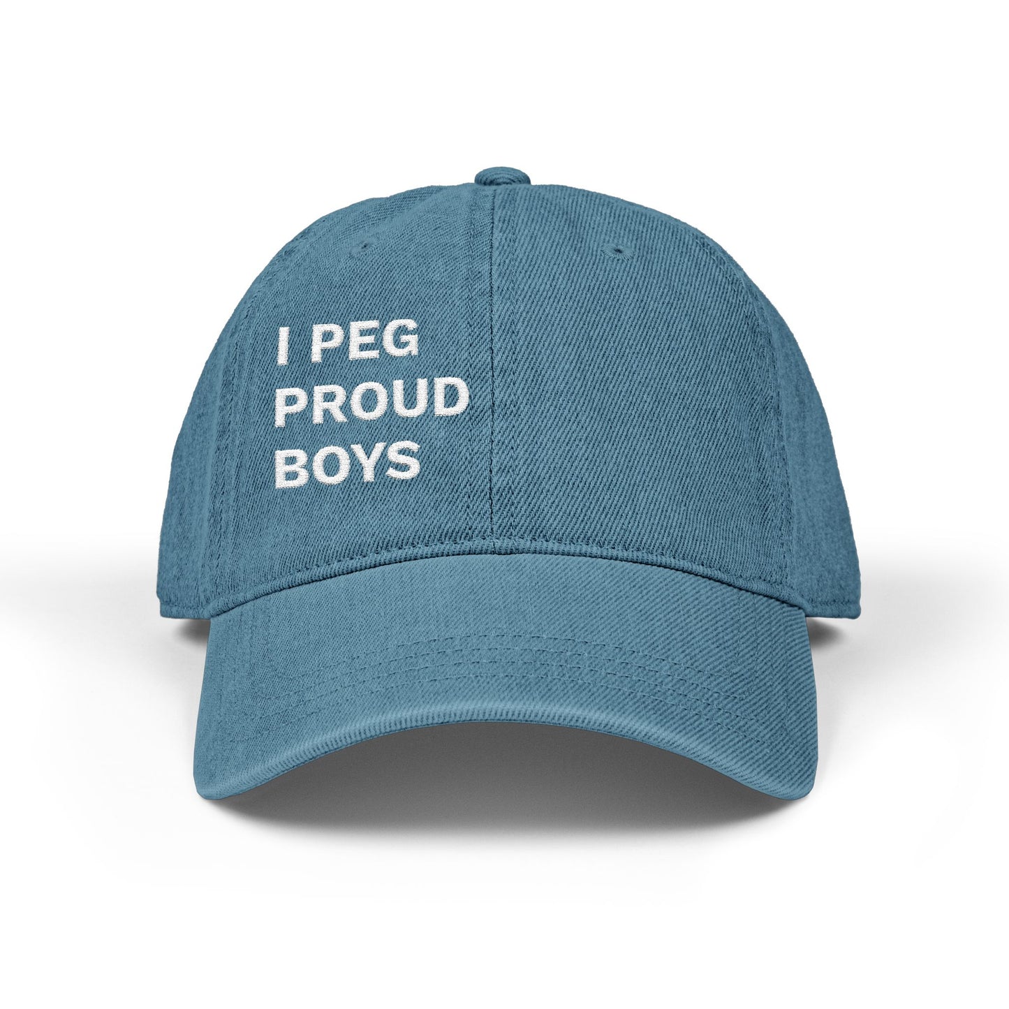 I PEG PROUD BOYS - Denim Hat (Embroidery)