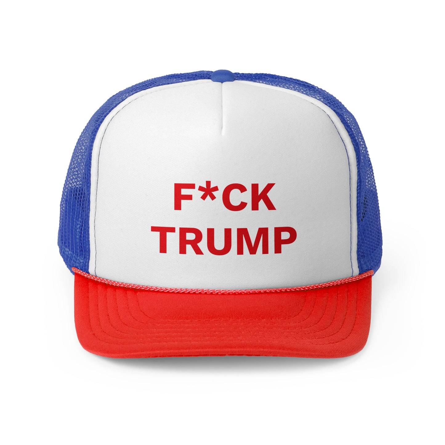 F*CK TRUMP - Trucker Caps, Red Letters, Anti-MAGA Hat