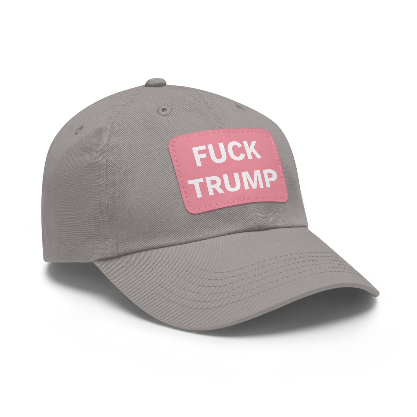 FUCK TRUMP - Dad Hat with Leather Patch