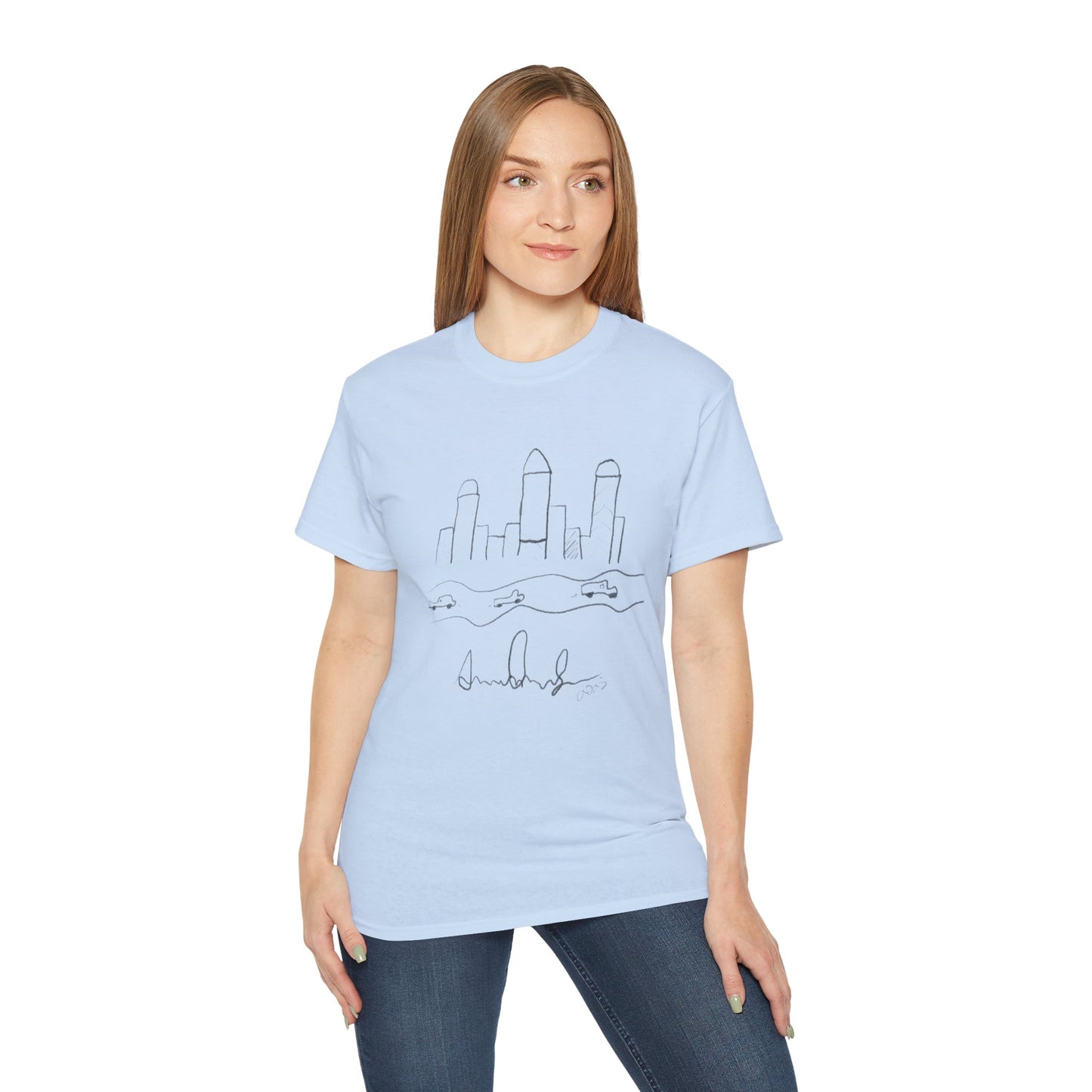 "I never wrote a picture in my life" - T-shirt w/ quote on back