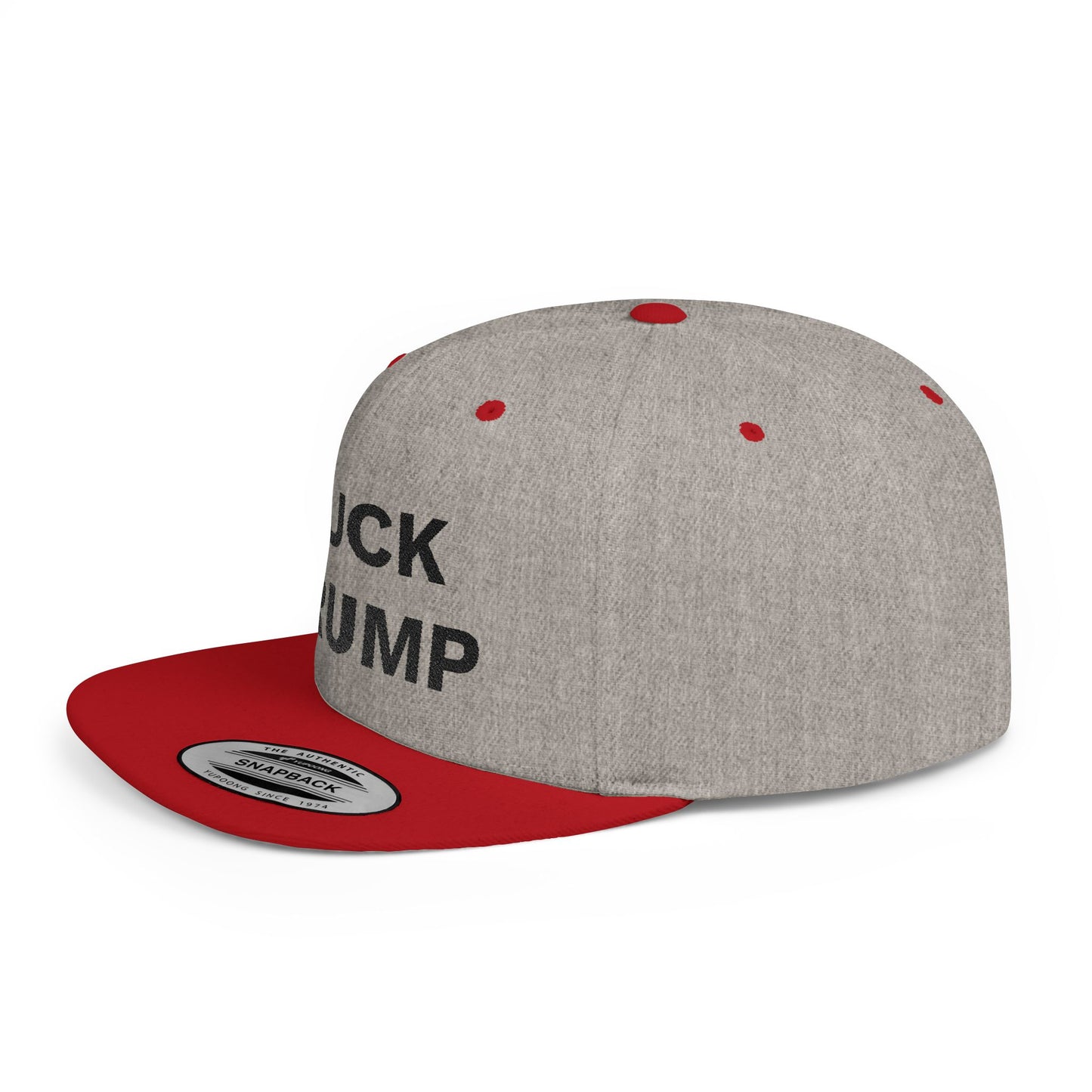 FUCK TRUMP Flat Bill Snapback Cap