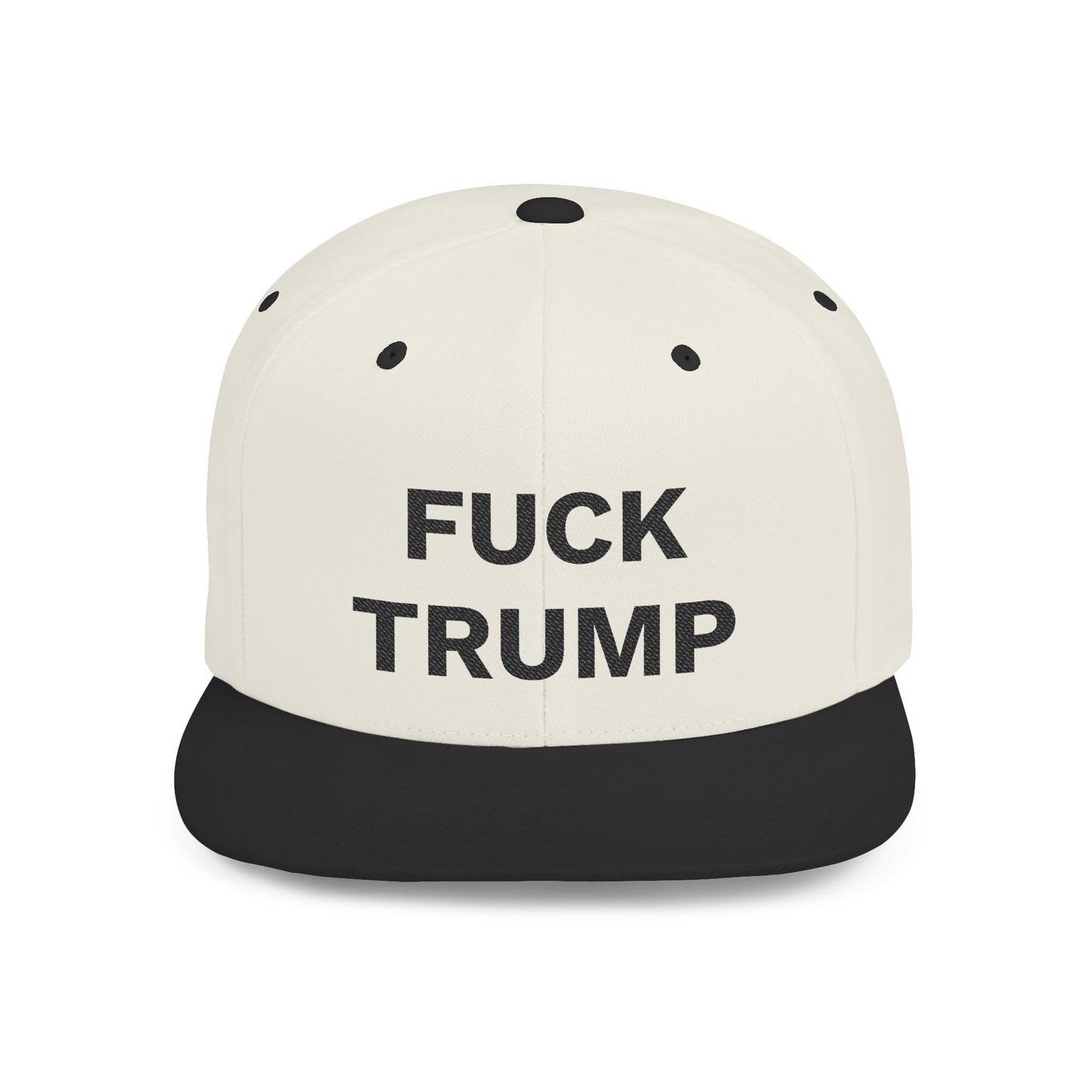 FUCK TRUMP Flat Bill Snapback Cap