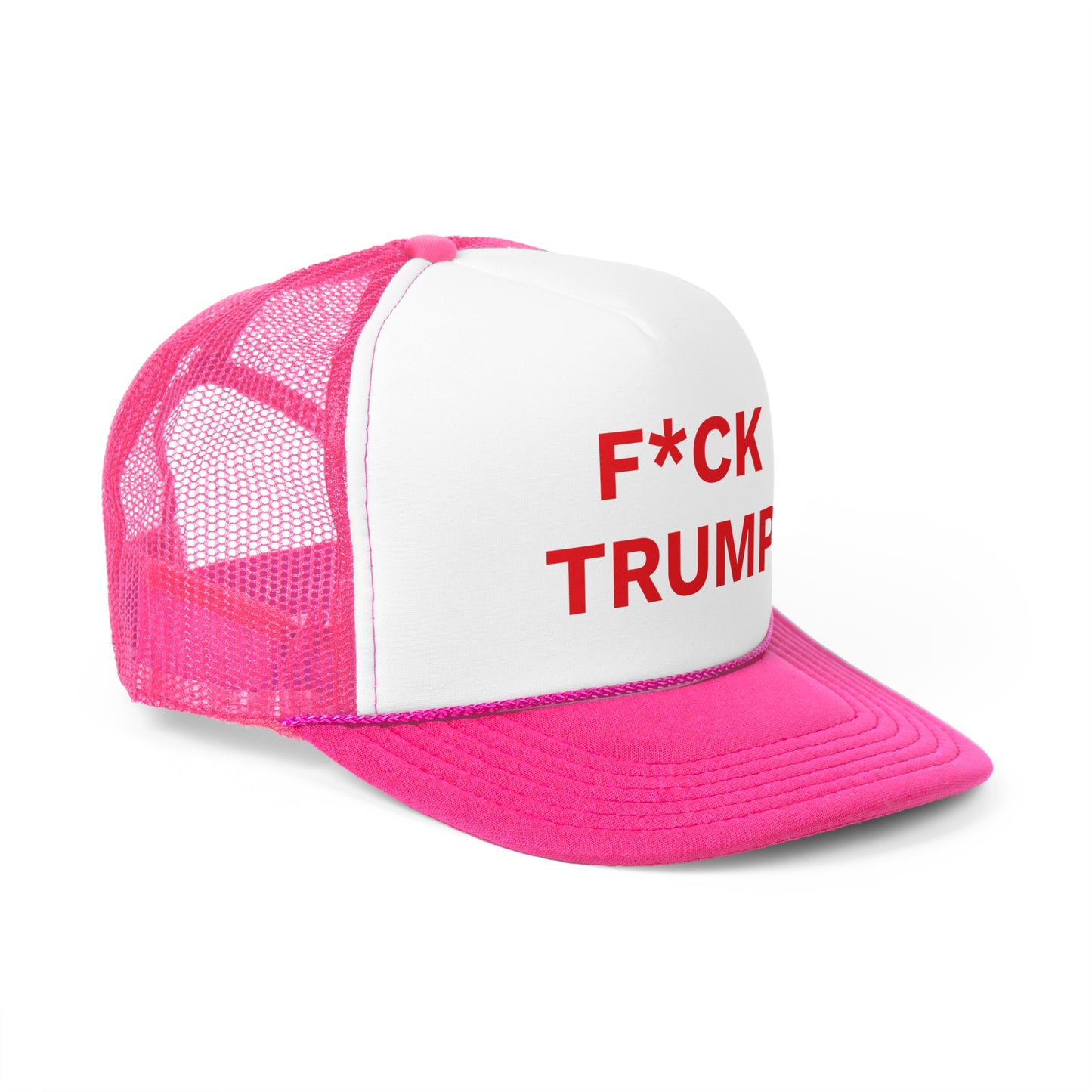 F*CK TRUMP - Trucker Caps, Red Letters, Anti-MAGA Hat