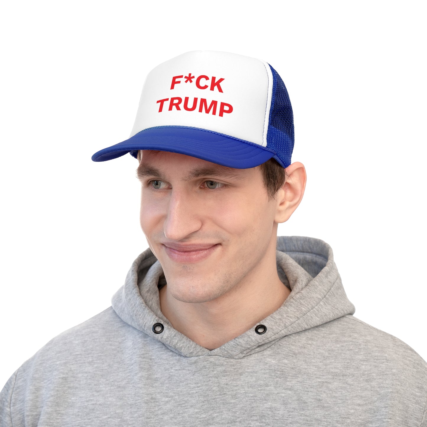 F*CK TRUMP - Trucker Caps, Red Letters, Anti-MAGA Hat