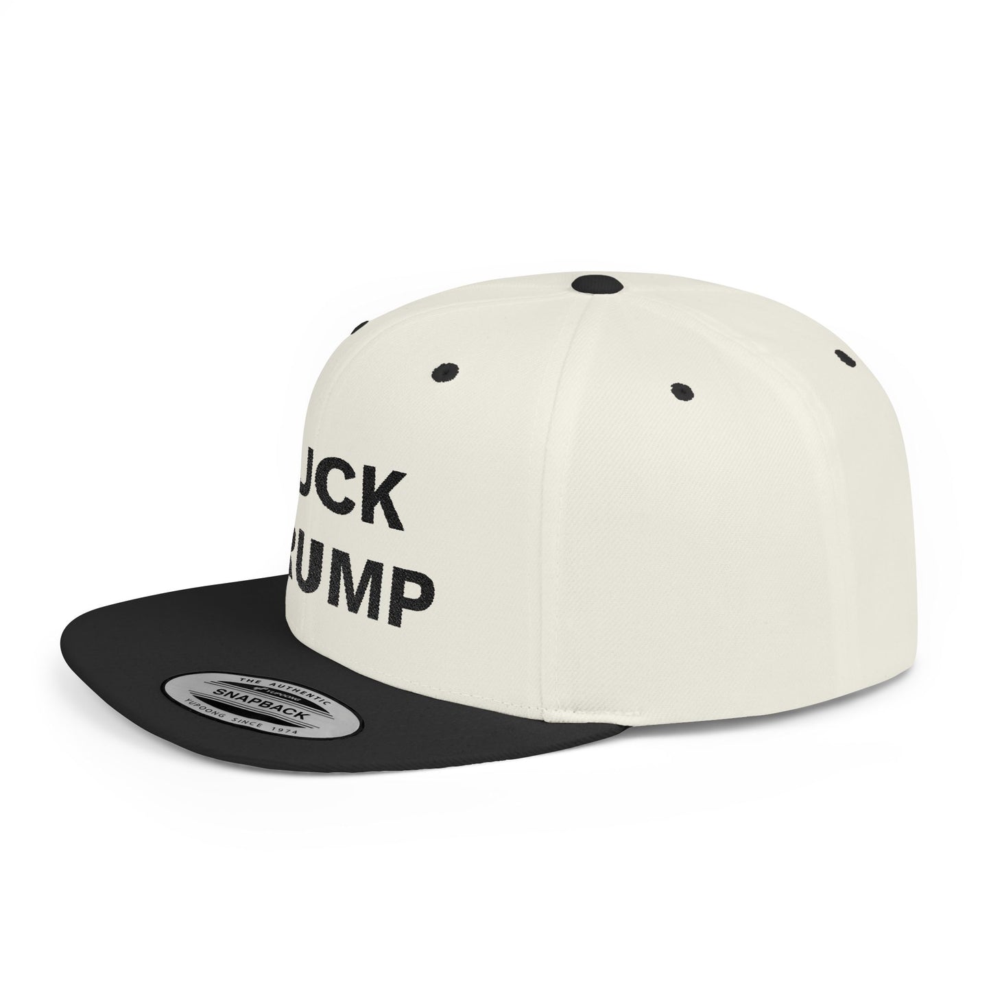 FUCK TRUMP Flat Bill Snapback Cap