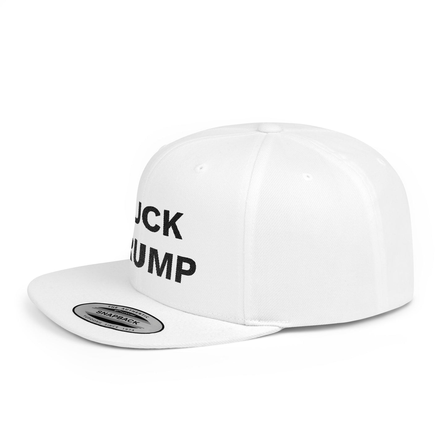 FUCK TRUMP Flat Bill Snapback Cap