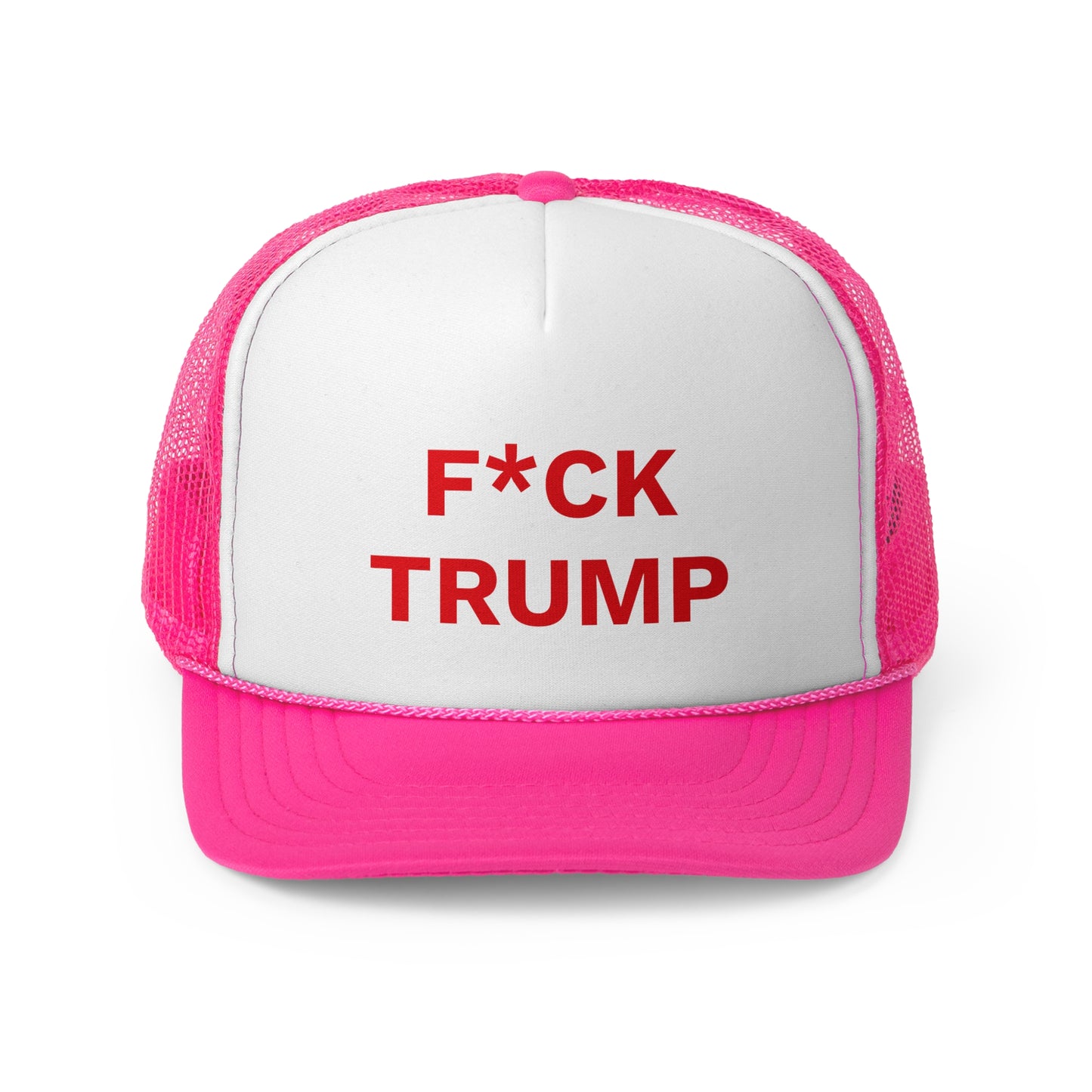 F*CK TRUMP - Trucker Caps, Red Letters, Anti-MAGA Hat