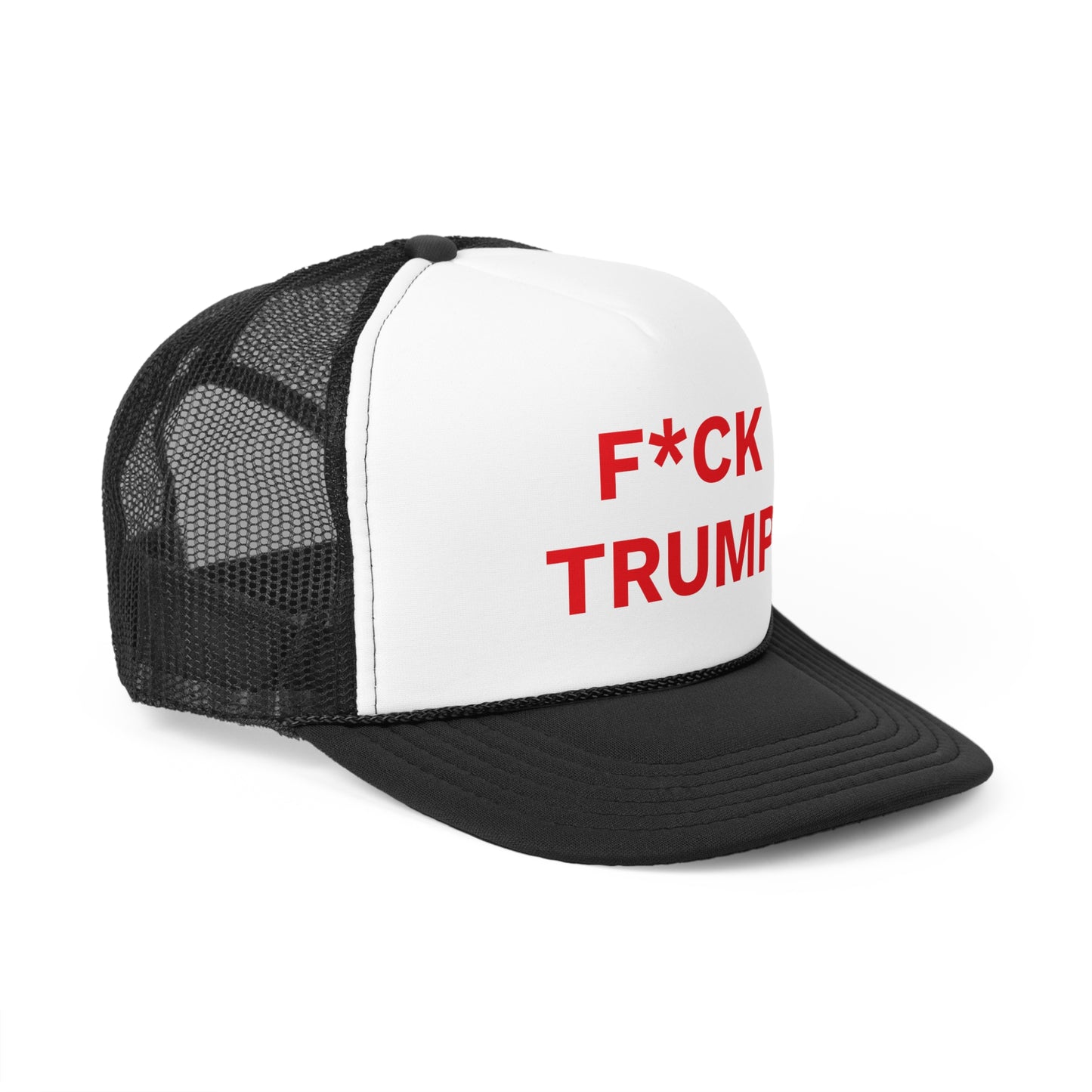 F*CK TRUMP - Trucker Caps, Red Letters, Anti-MAGA Hat