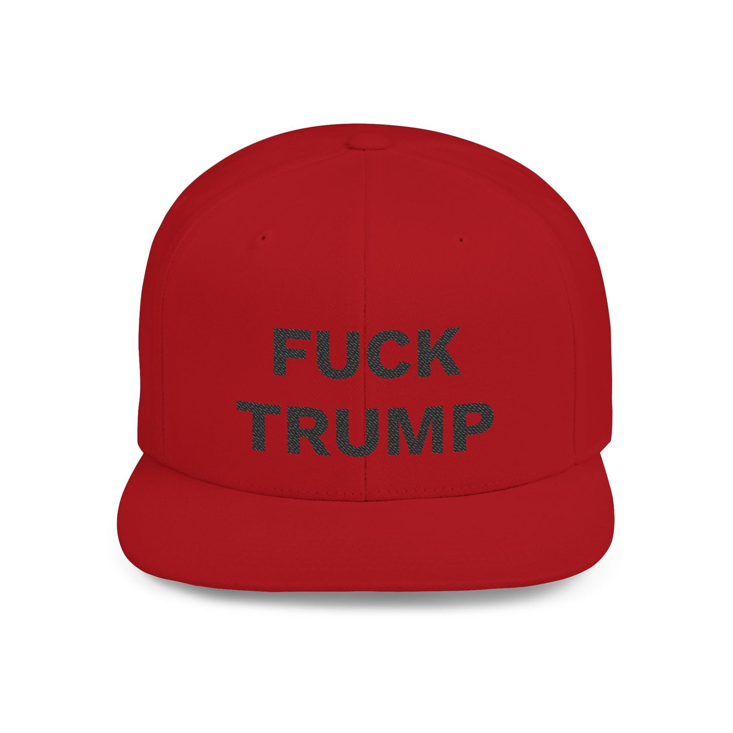 FUCK TRUMP Flat Bill Snapback Cap