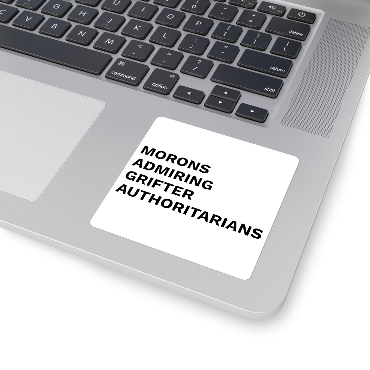 MORONS ADMIRING GRIFTER AUTHORITARIANS - Sticker