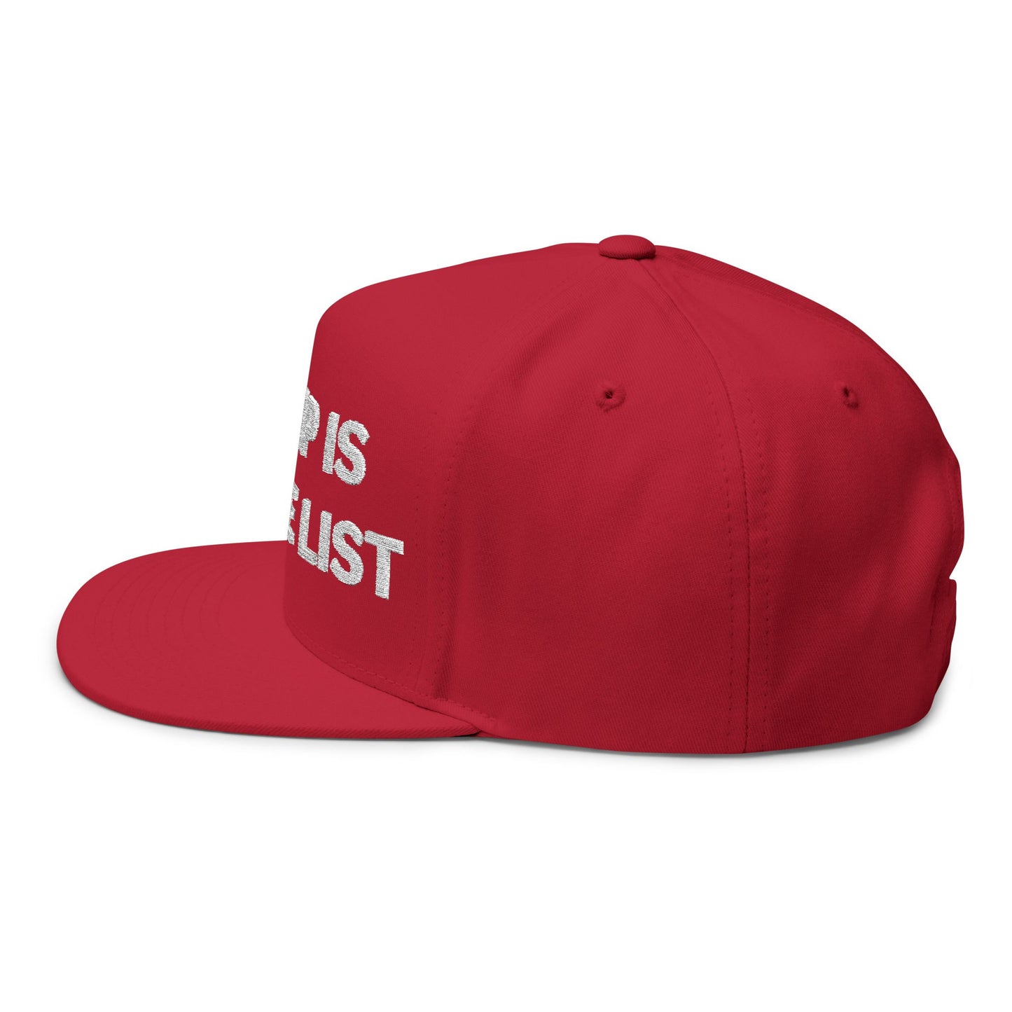 TRUMP IS ON THE LIST - Embroidered White Letters