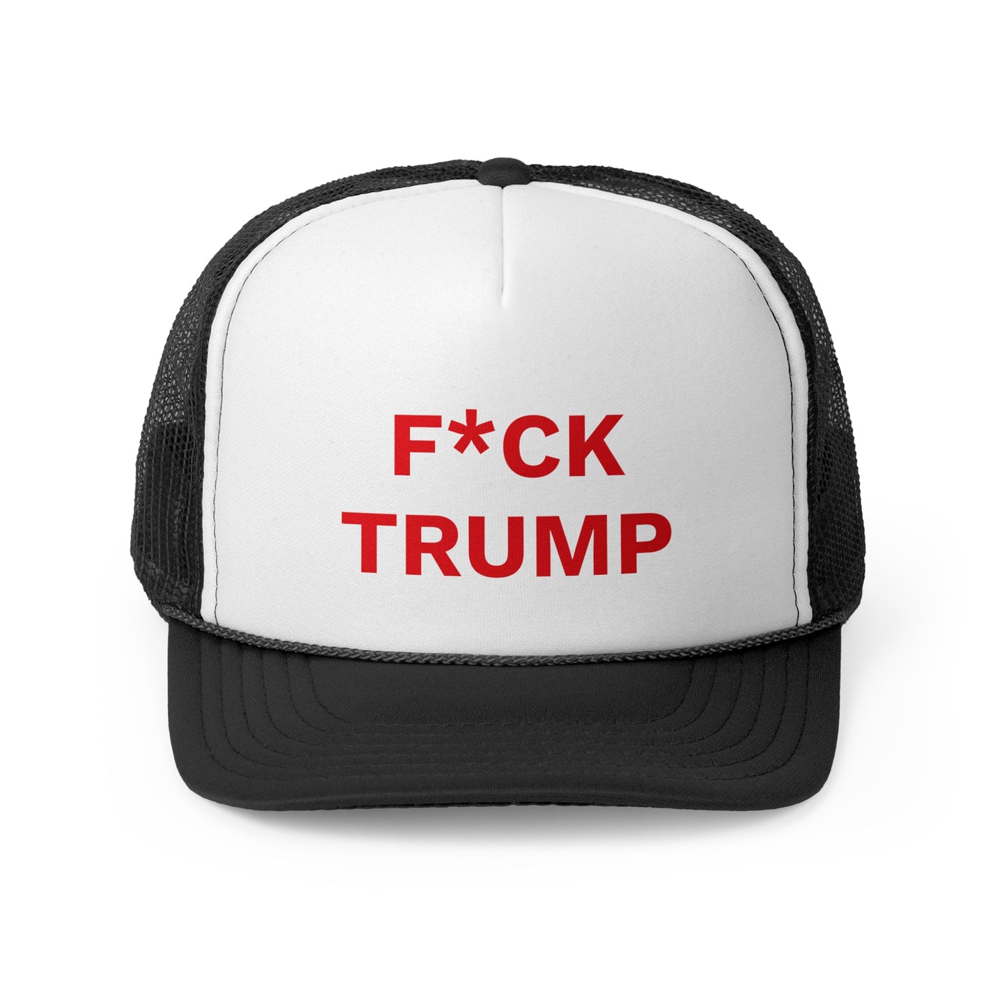 F*CK TRUMP - Trucker Caps, Red Letters, Anti-MAGA Hat