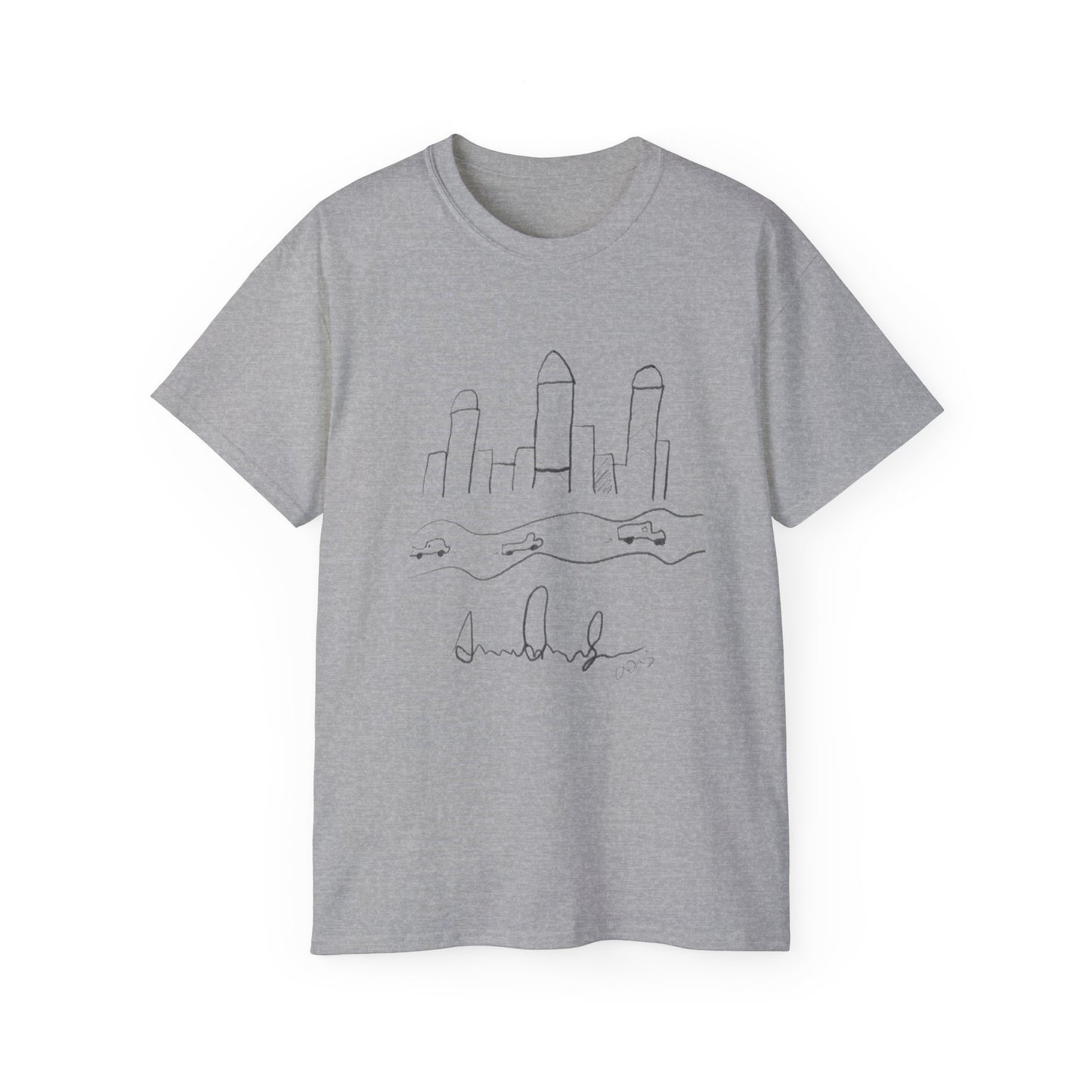 "I never wrote a picture in my life" - T-shirt w/ quote on back