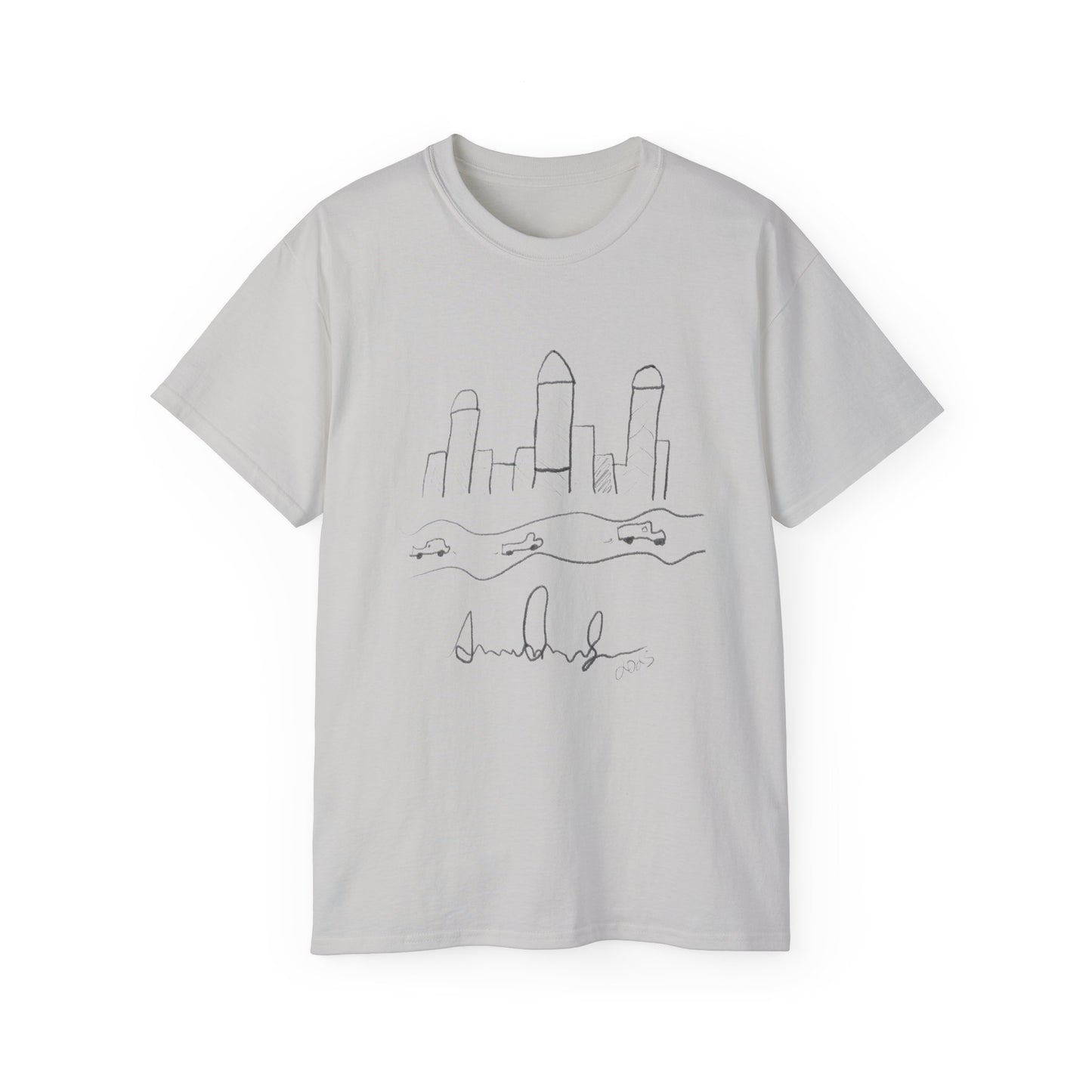 "I never wrote a picture in my life" - T-shirt w/ quote on back