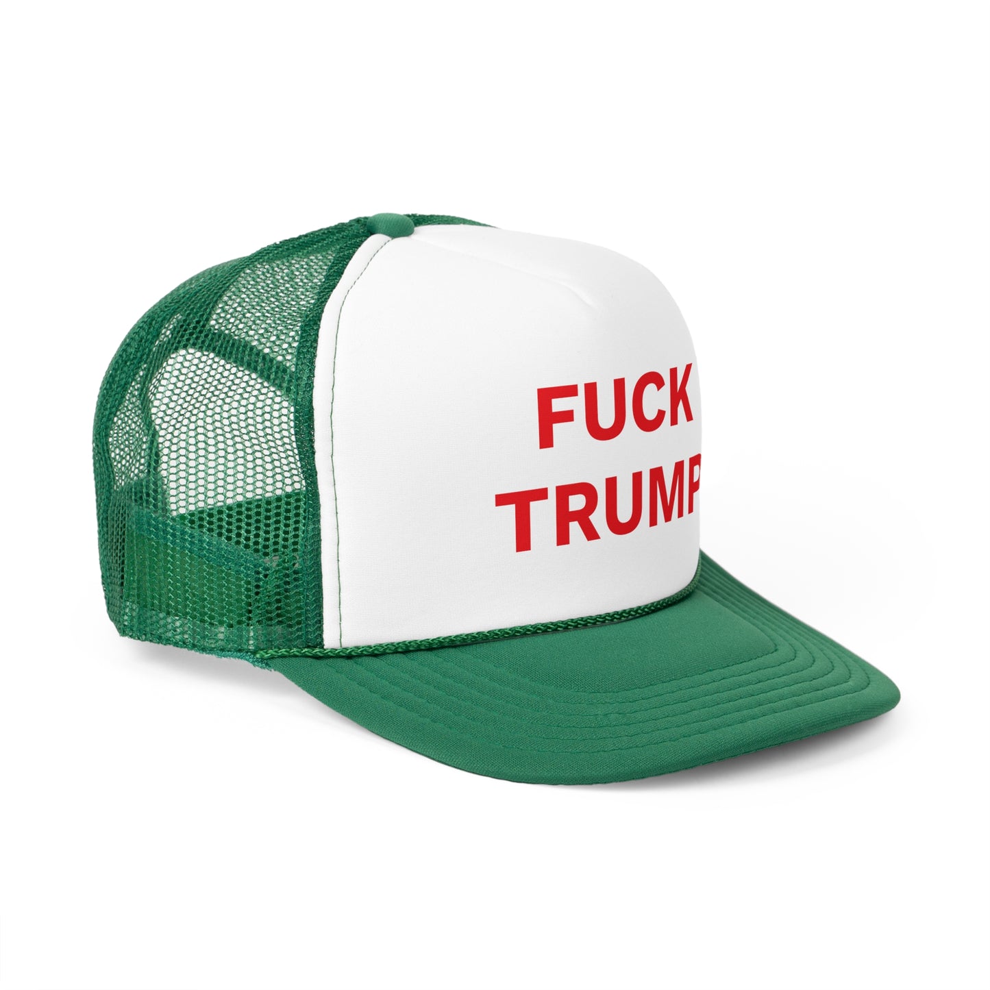 FUCK TRUMP - Trucker Caps, Red Letters, Anti-MAGA